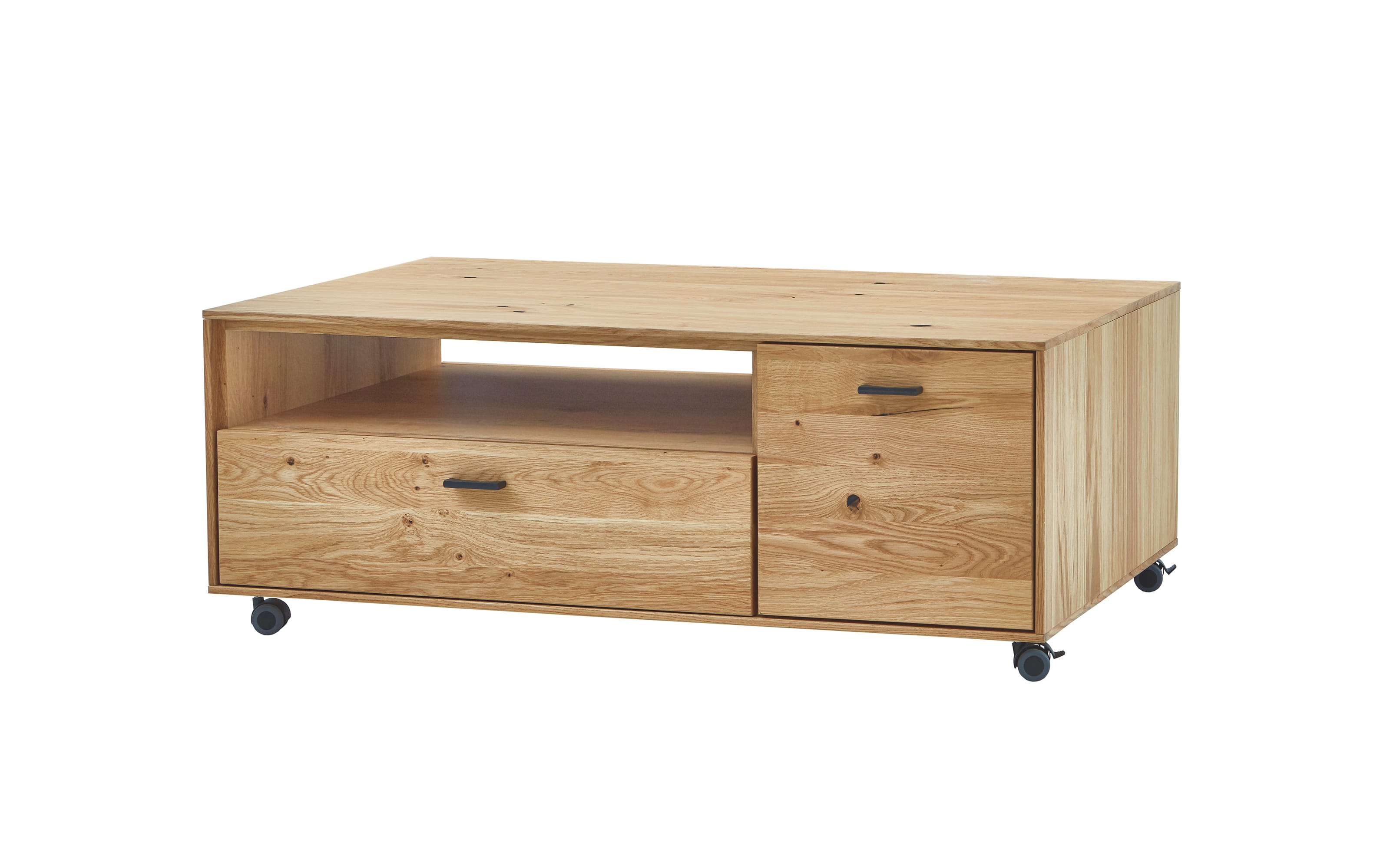Couchtisch Olvera, teilmassive Asteiche