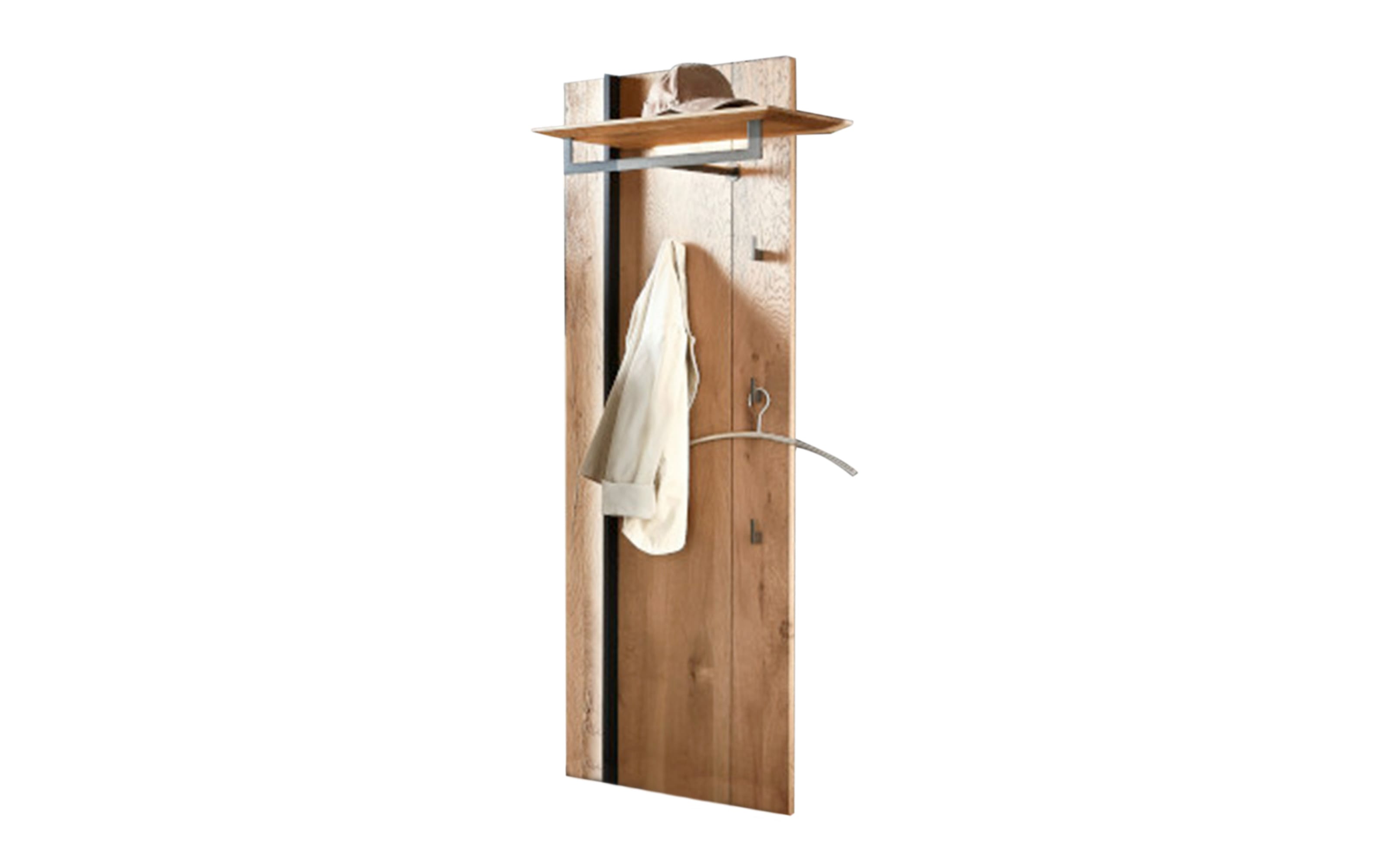 Wandgarderobe Velko, Kerneiche Umato/Riffholz