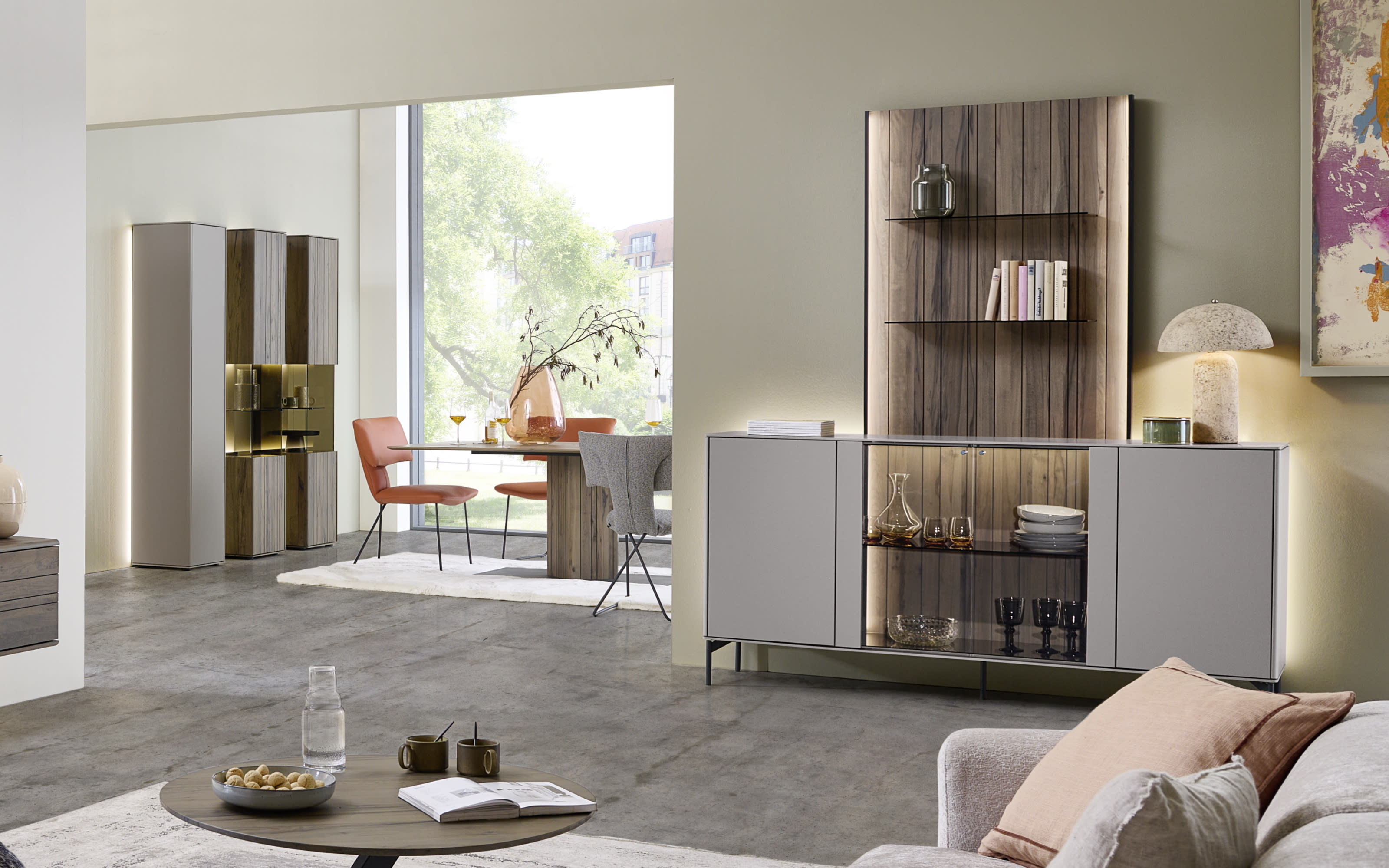 Sideboard Audra, Altholzbuche/sand