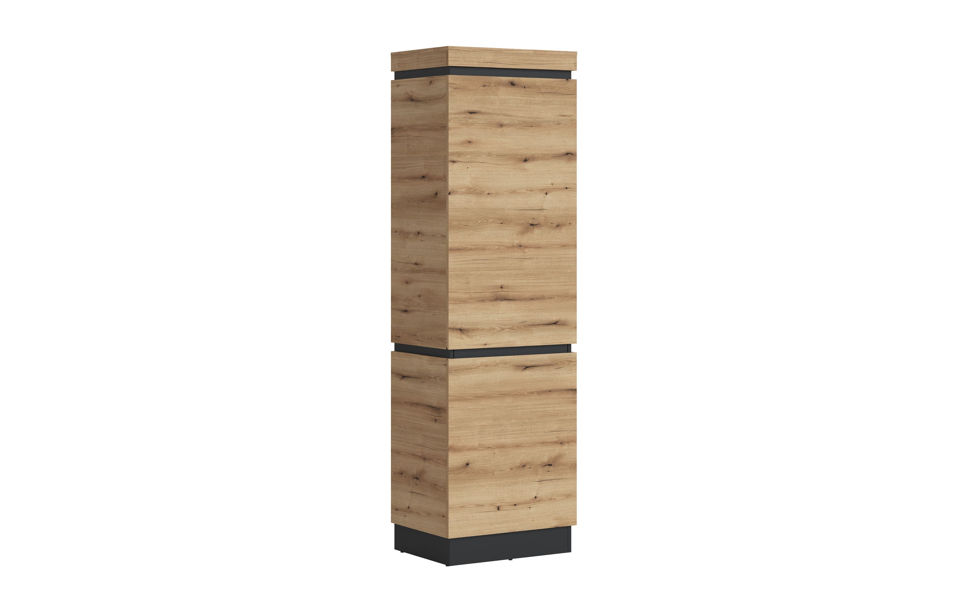 Garderobenschrank Corte, Eiche-Nachbildung/grau, inkl. Push-to-Open Funktion