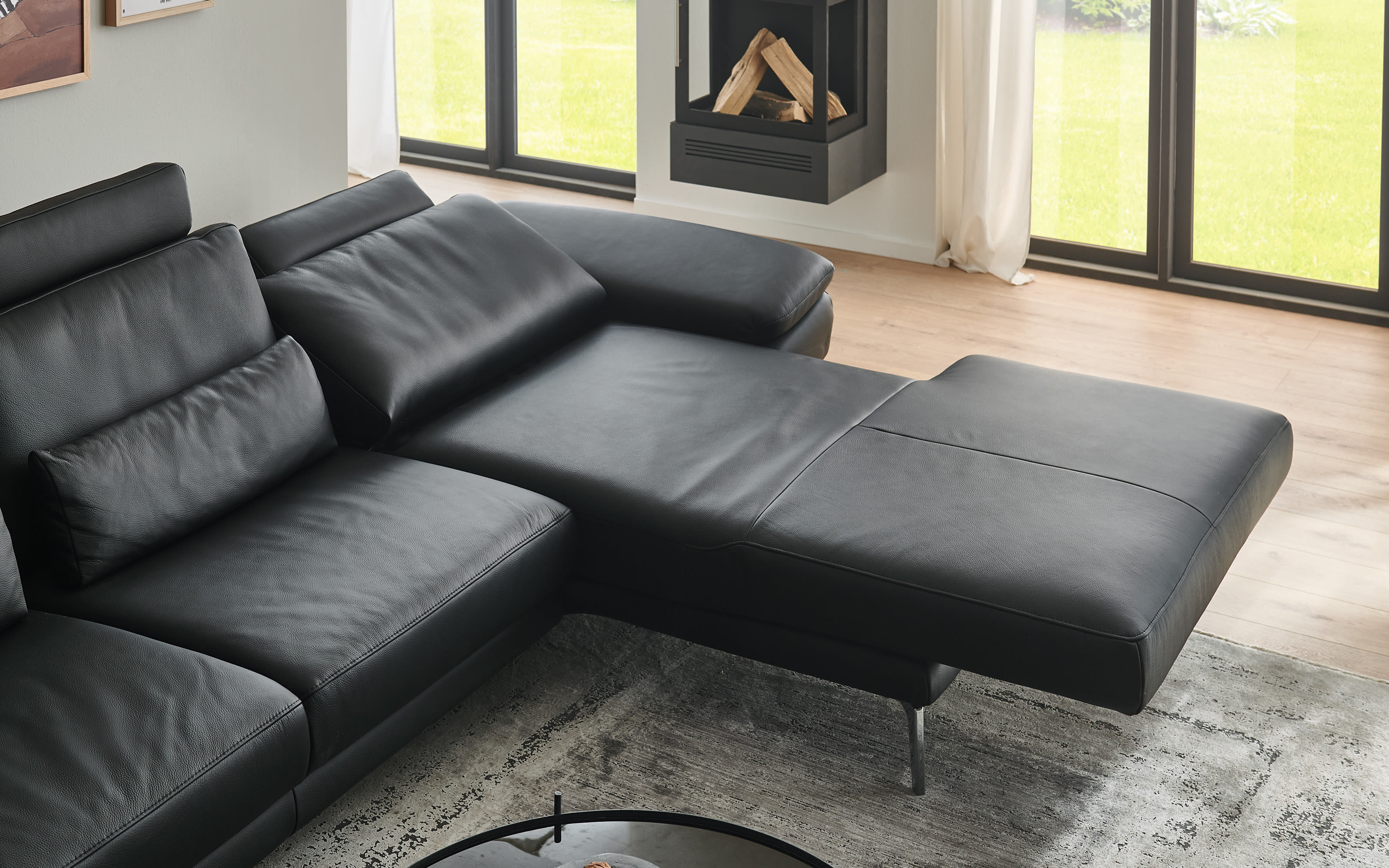 Ecksofa Civita 2170, grau, inkl. Funktionen