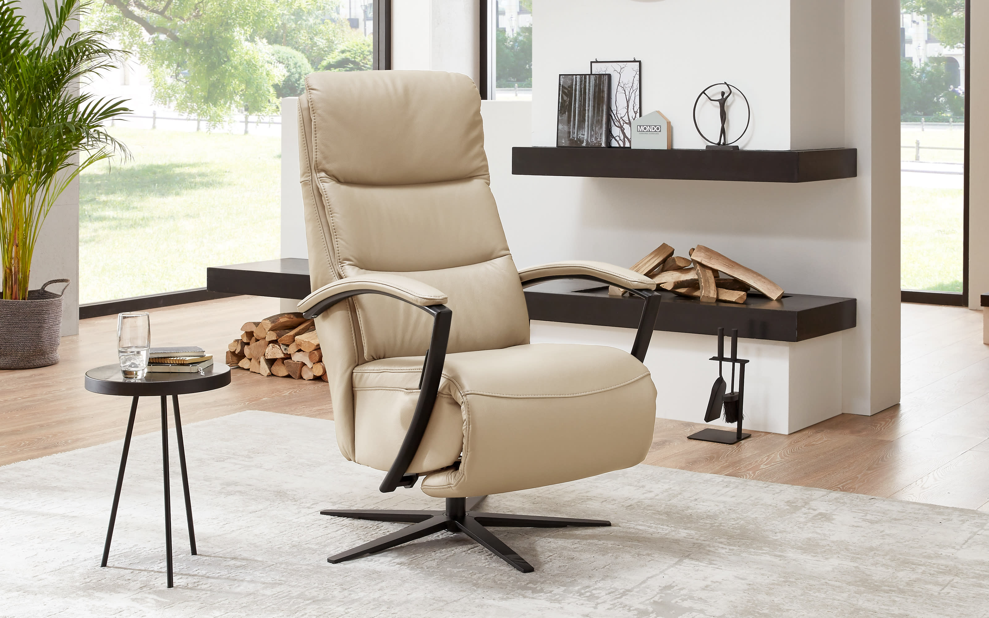 Relaxsessel Casio Relax, pearl, inkl. manueller Verstellung