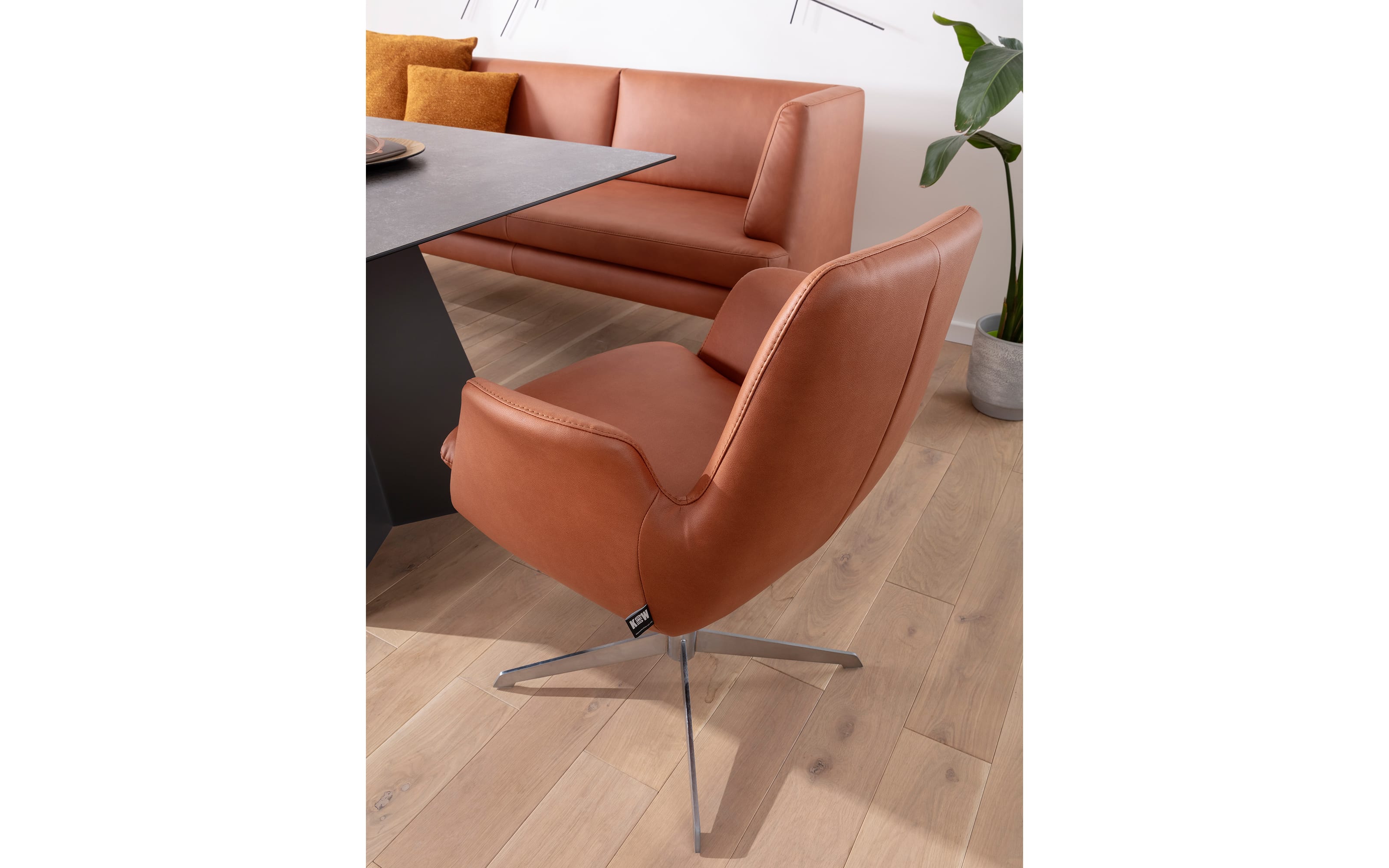 Sessel Cube, caramel