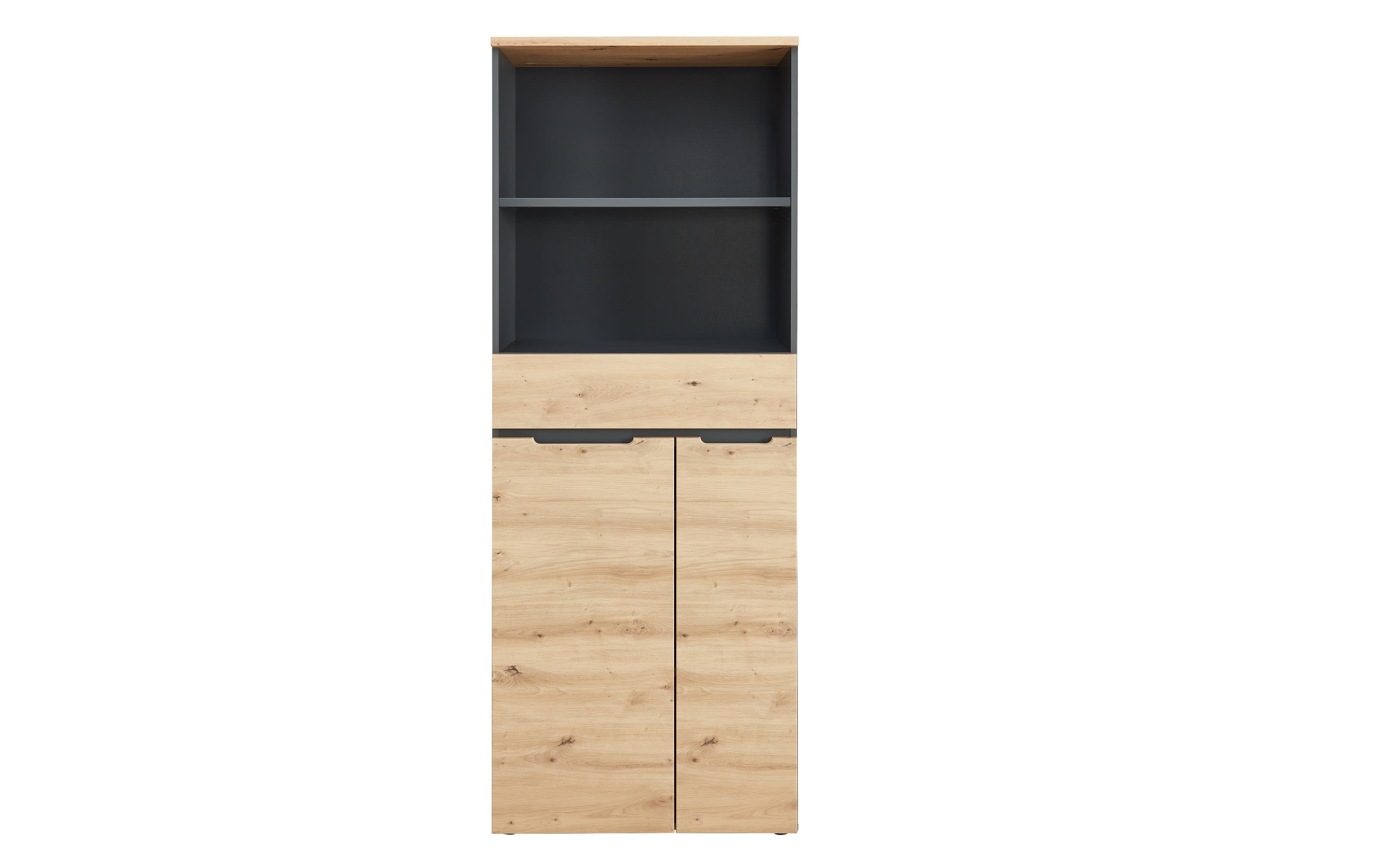 Büroschrank Memphis, Graphit/Artisan, inkl. Softclose Funktion