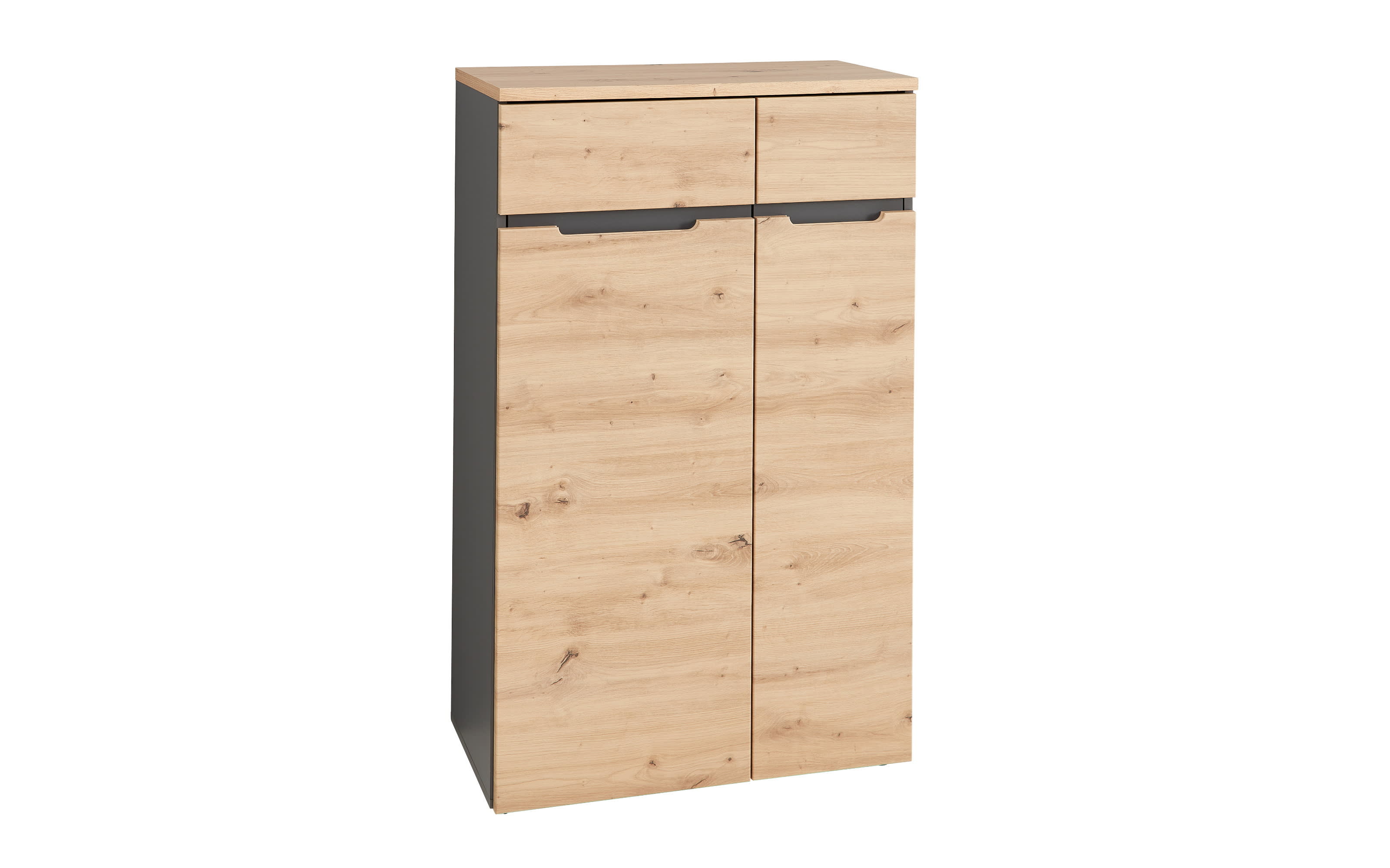 Büroschrank Memphis, Graphit/Artisan, Breite ca. 75 cm