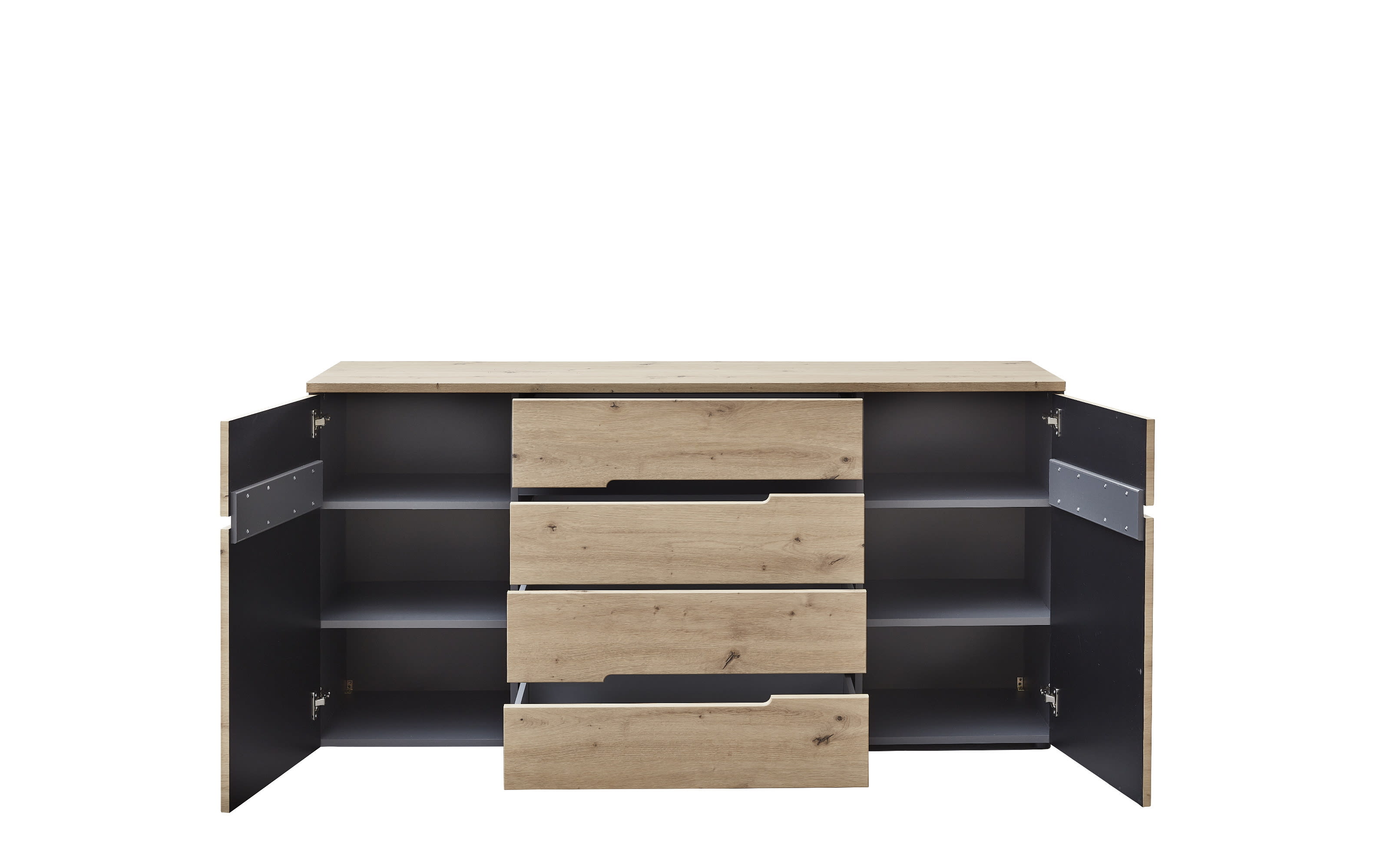 Sideboard Memphis, Artisan Eiche Nachbildung/graphit, 