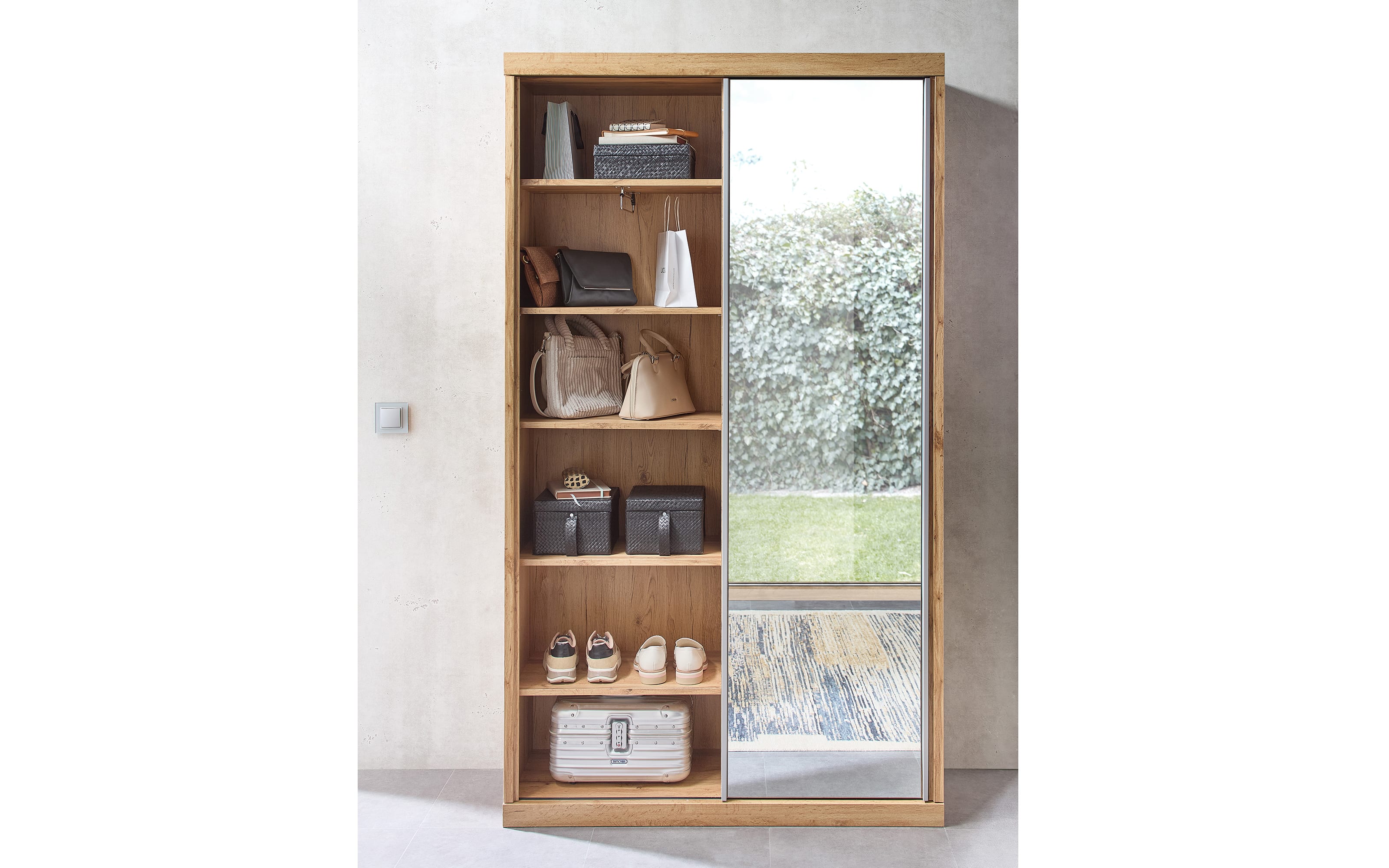 Garderobenschrank Single Two II, Altholz Nachbildung