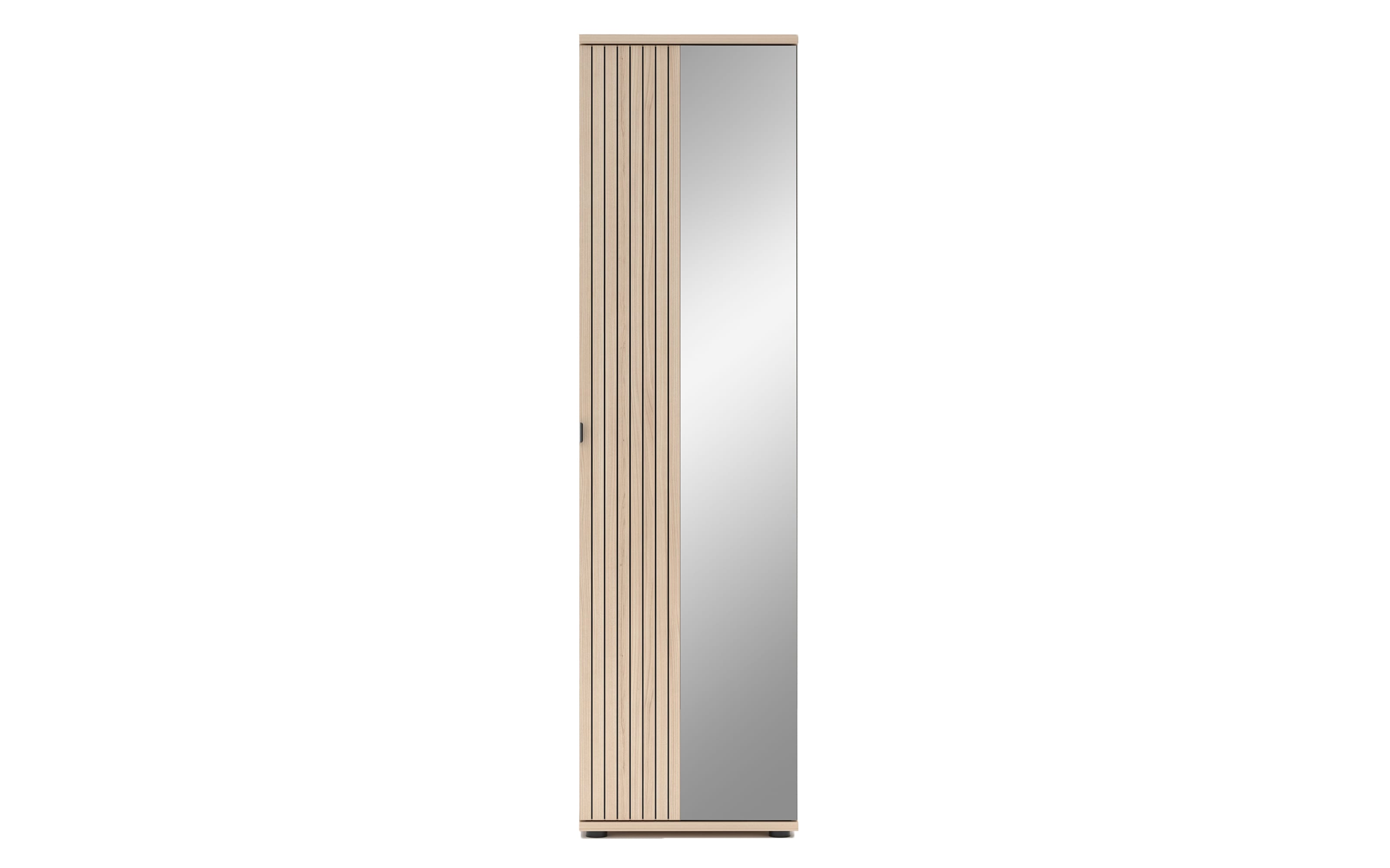 Garderobenschrank Pisa, Riva Eiche-Nachbildung, inkl. Kleiderstange