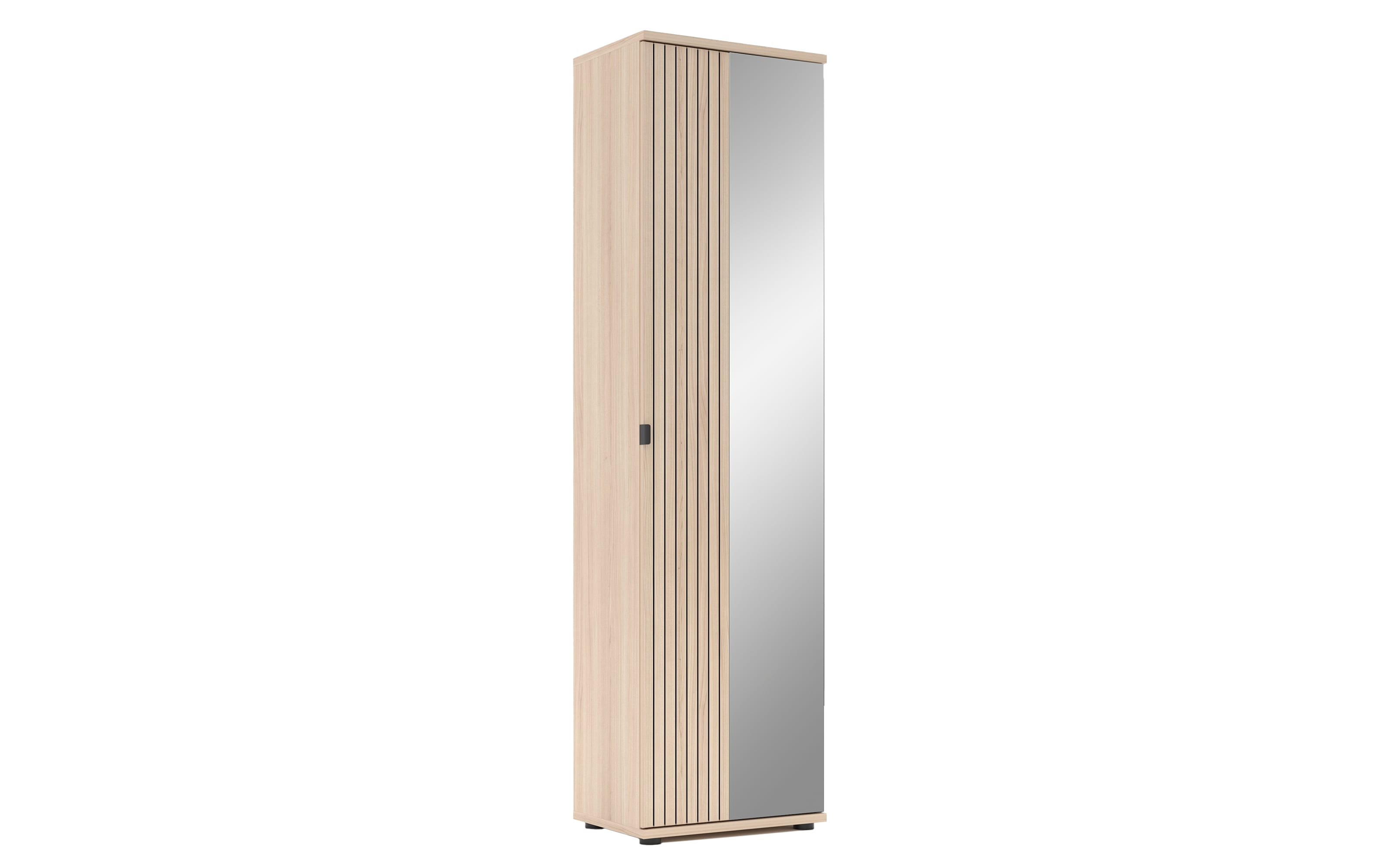 Garderobenschrank Pisa, Riva Eiche-Nachbildung, inkl. Kleiderstange