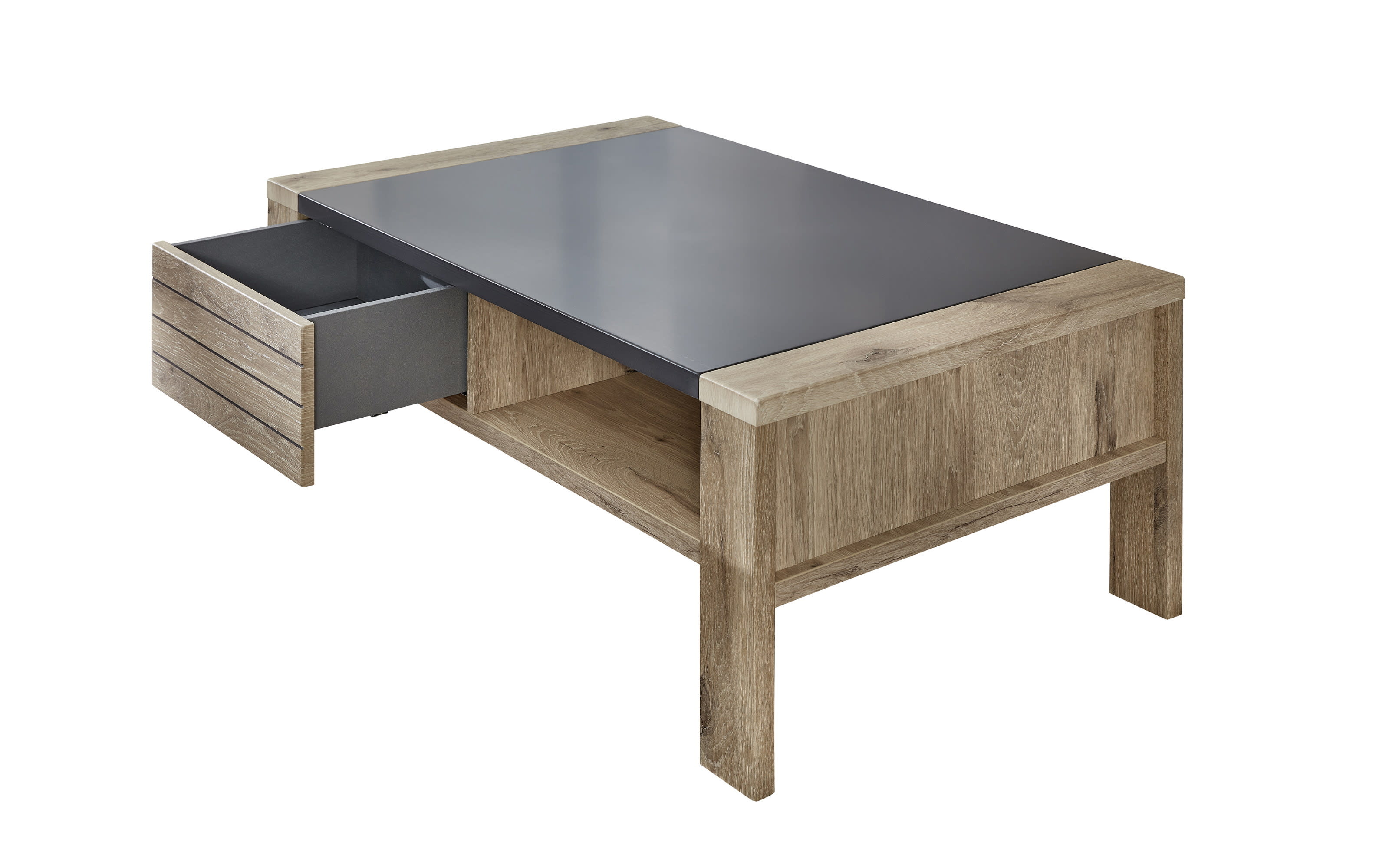 Couchtisch Lamella, Cosmos grey, Viking Oak Nachbildung