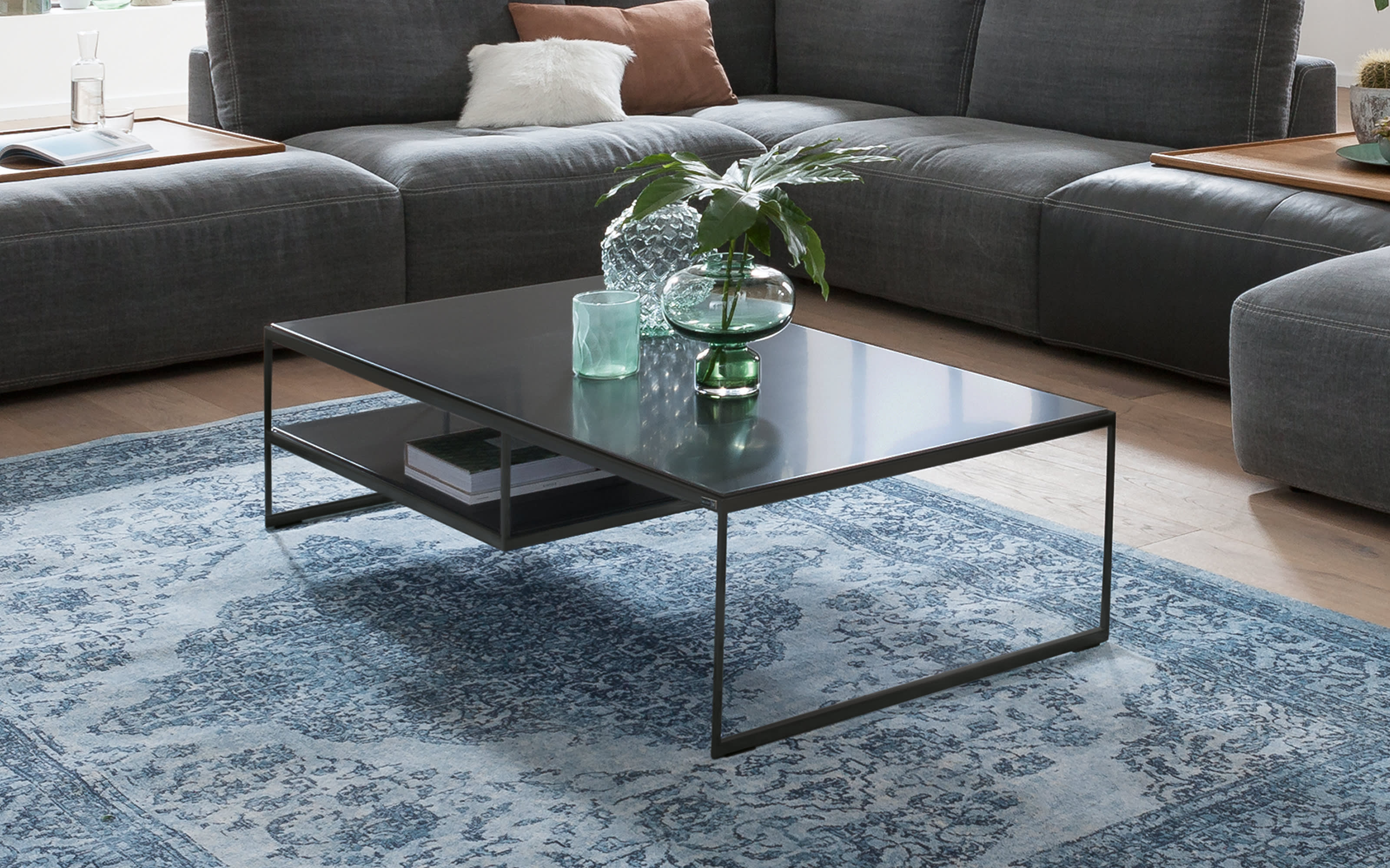 Couchtisch Toscana T1502, anthrazit, schwarz