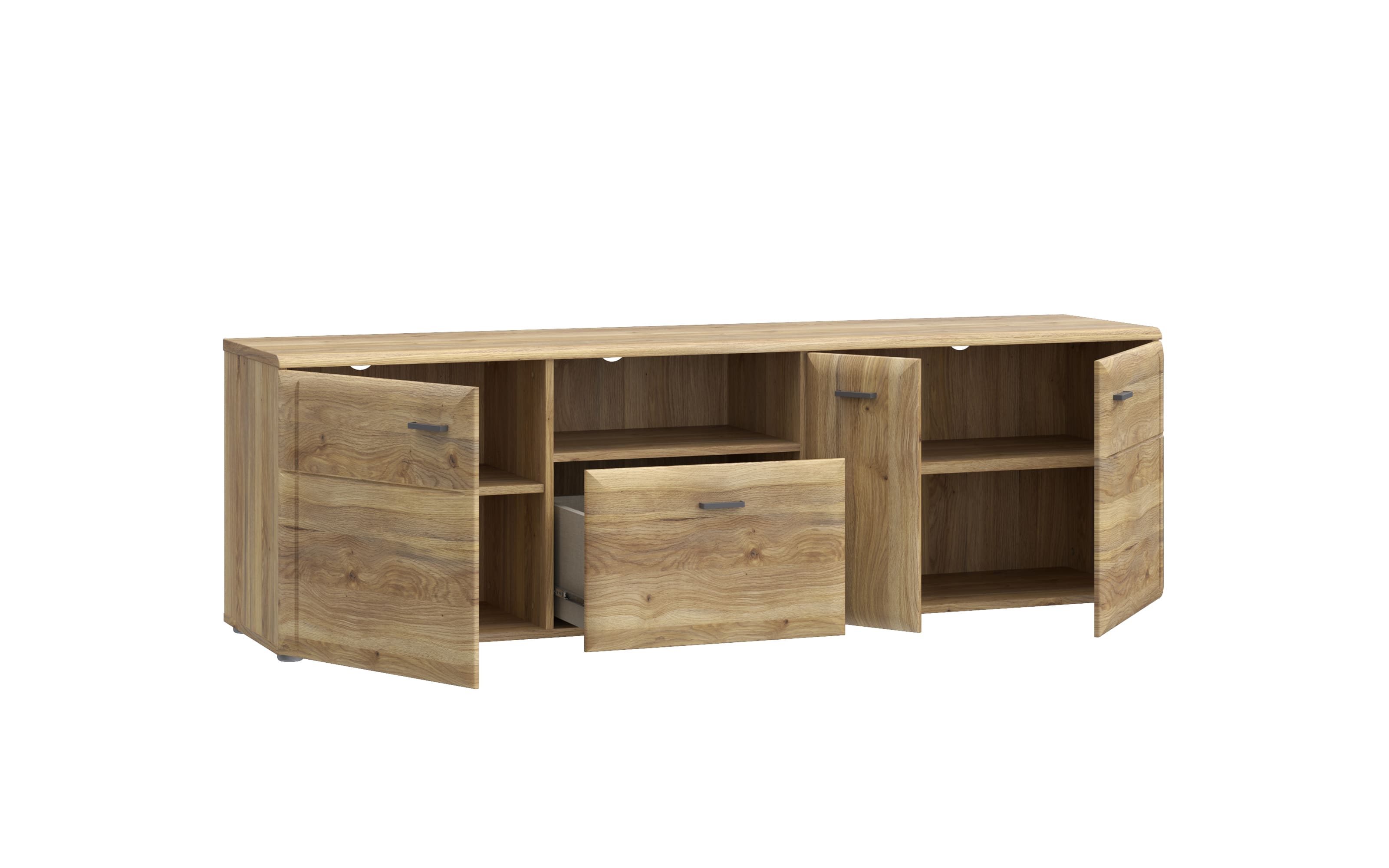 TV-Board Akinori, Mauvelle Eiche-Nachbildung, 174,5 cm