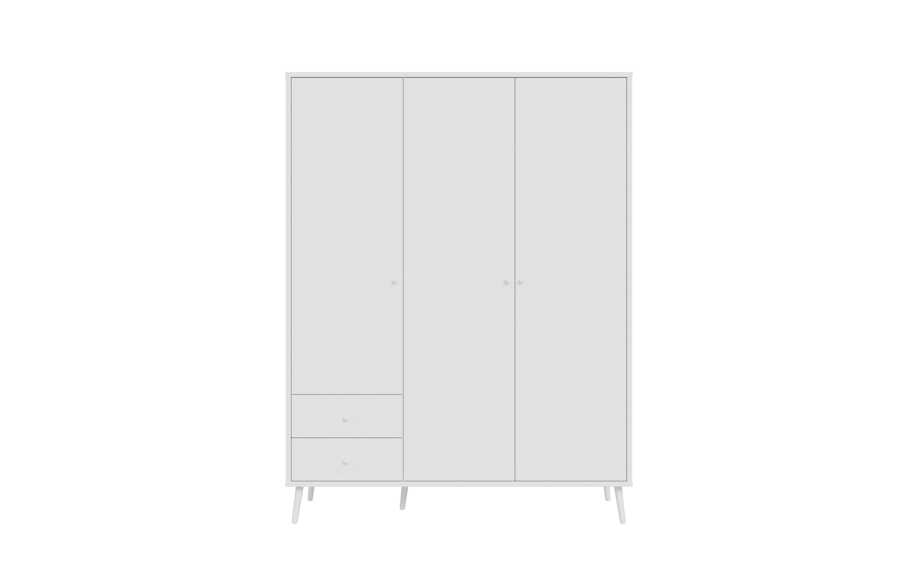 Kleiderschrank Harllson EasyKlix, weiß, 154,2 cm