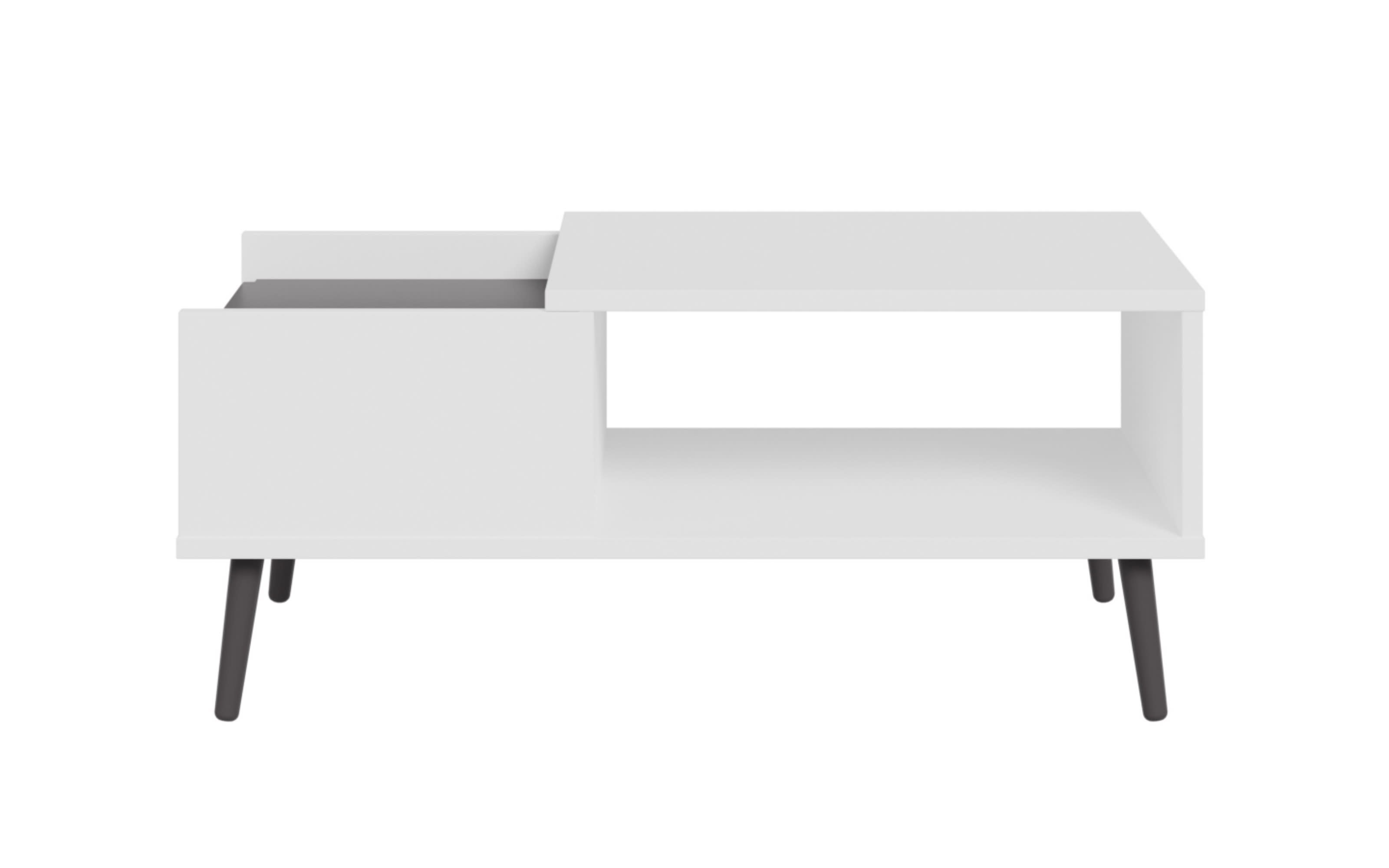 Couchtisch Harllson EasyKlix, weiß/grau