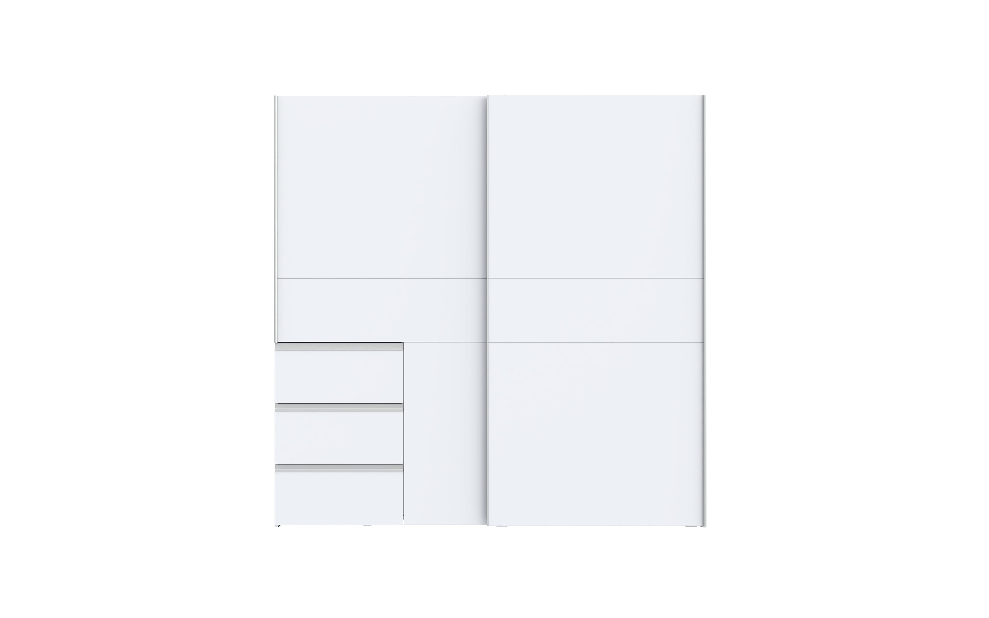 Kleiderschrank Winn2, weiß, 200 x 200,5 cm