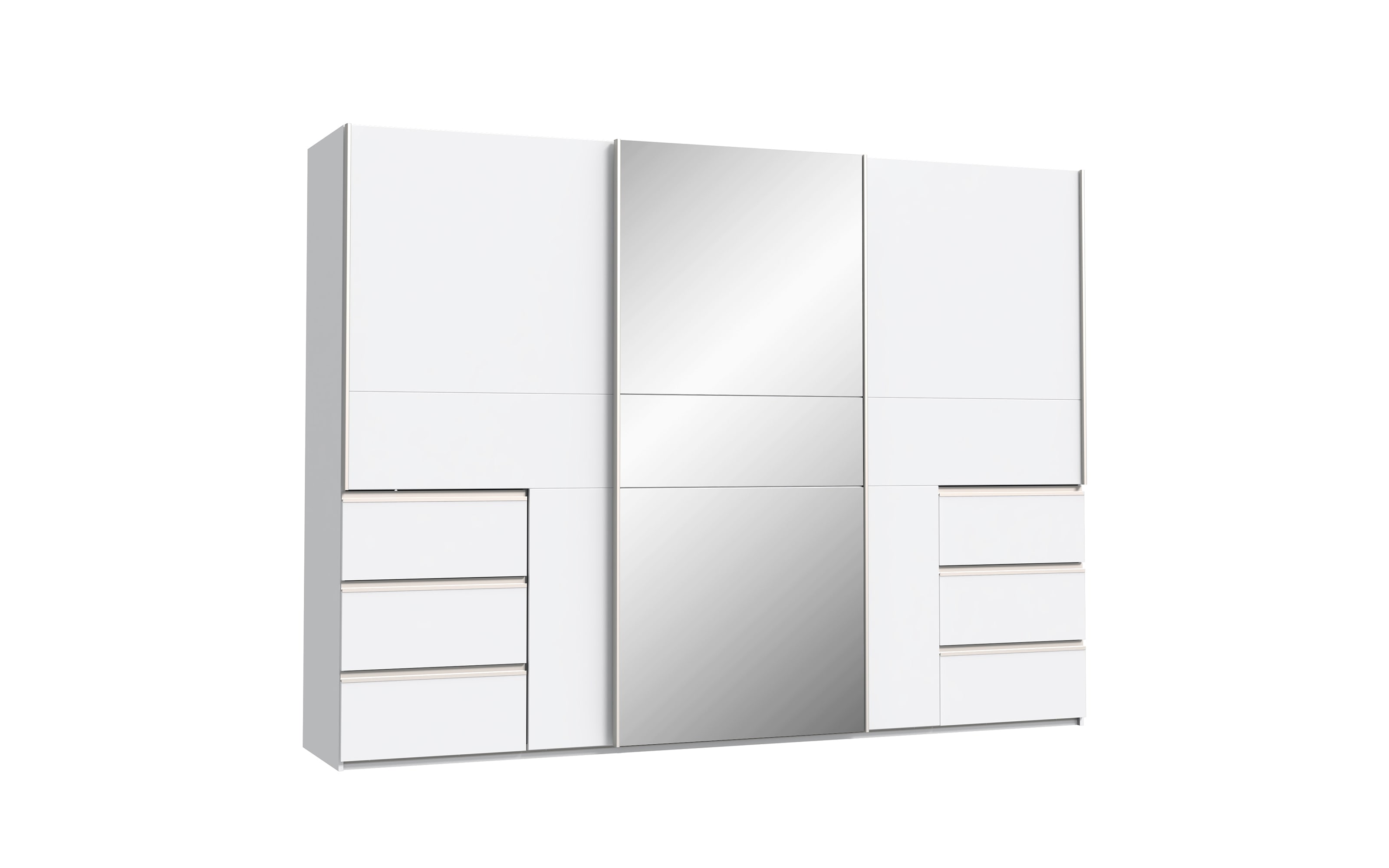 Kleiderschrank Winn2, weiß, 269,7 x 200,5 cm