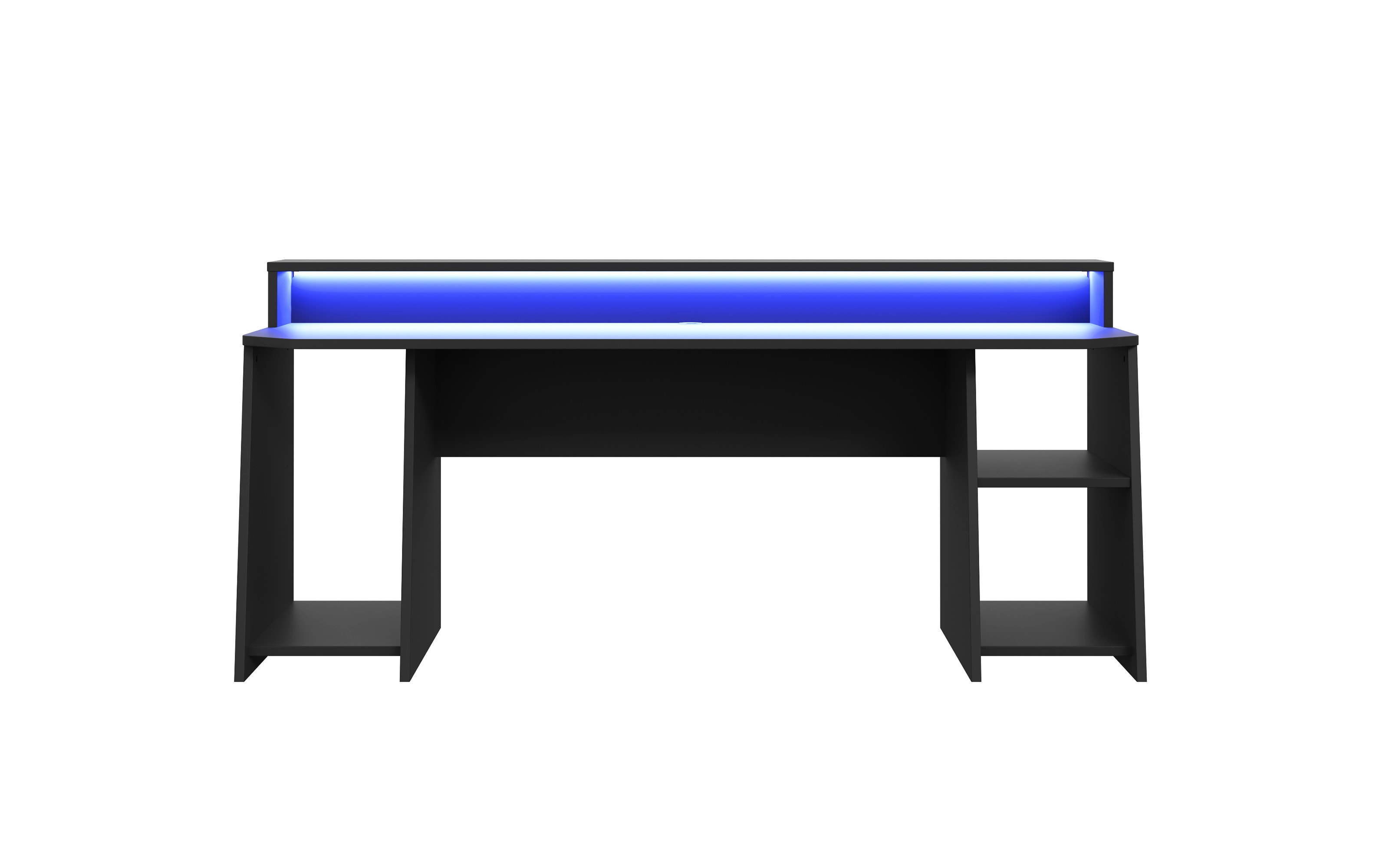 Gaming-Schreibtisch Tezaur, schwarz, 200 cm