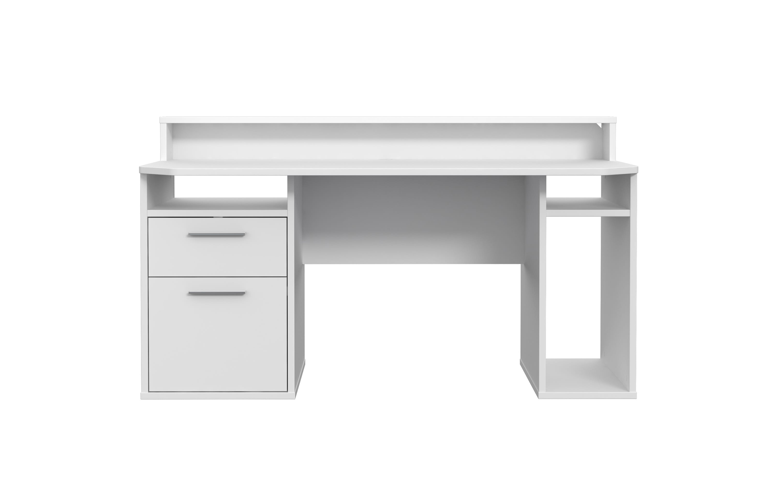 Schreibtisch Tezaur, weiß, inkl. Beleuchtung 