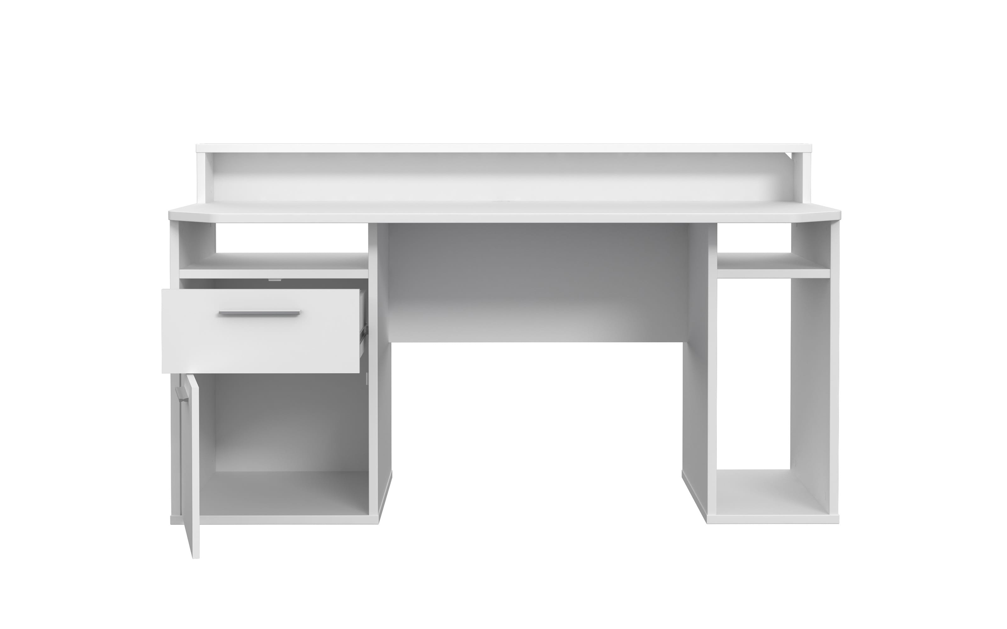 Schreibtisch Tezaur, weiß, inkl. Beleuchtung 