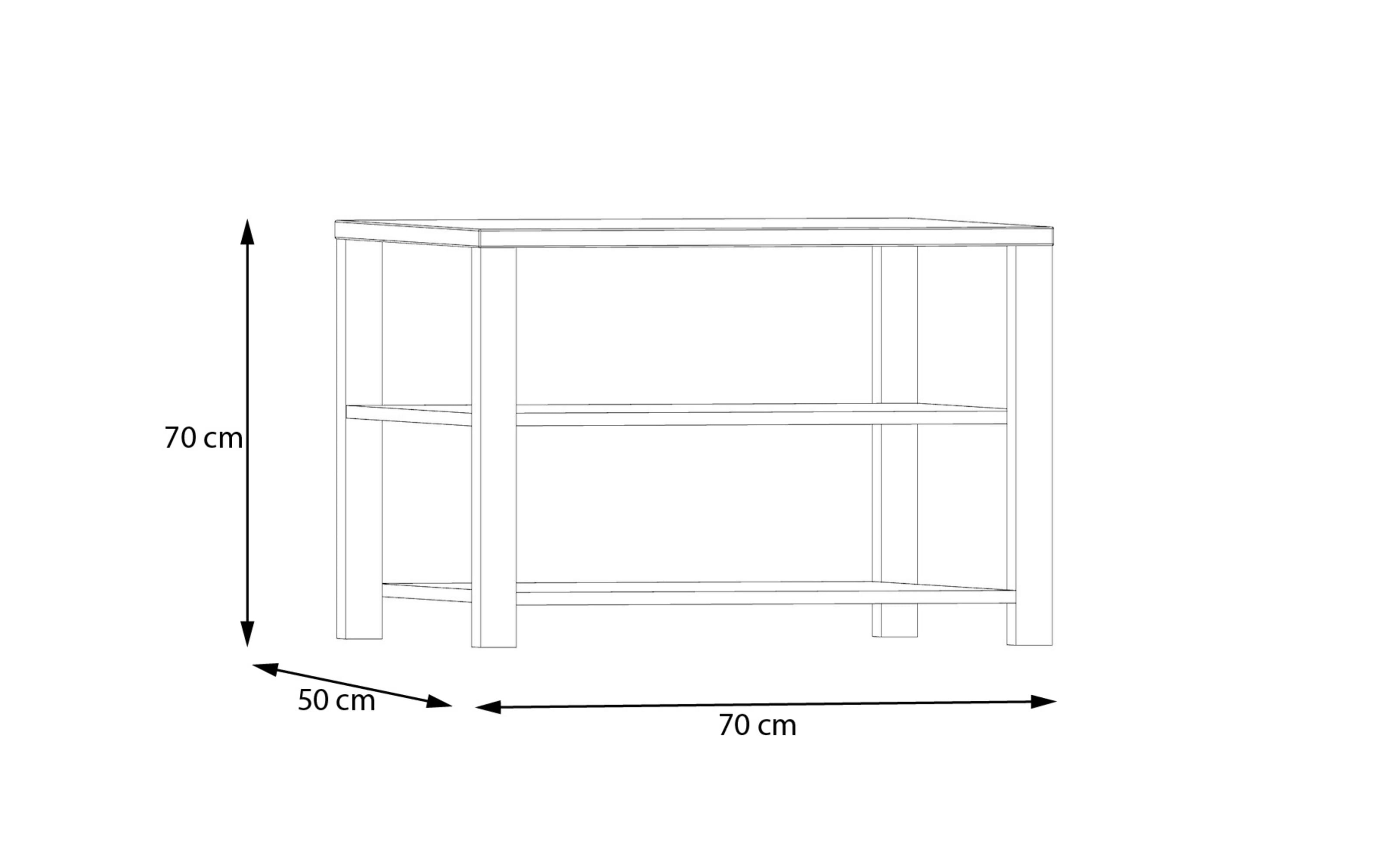 Couchtisch Calasetta, Eiche Nachbildung