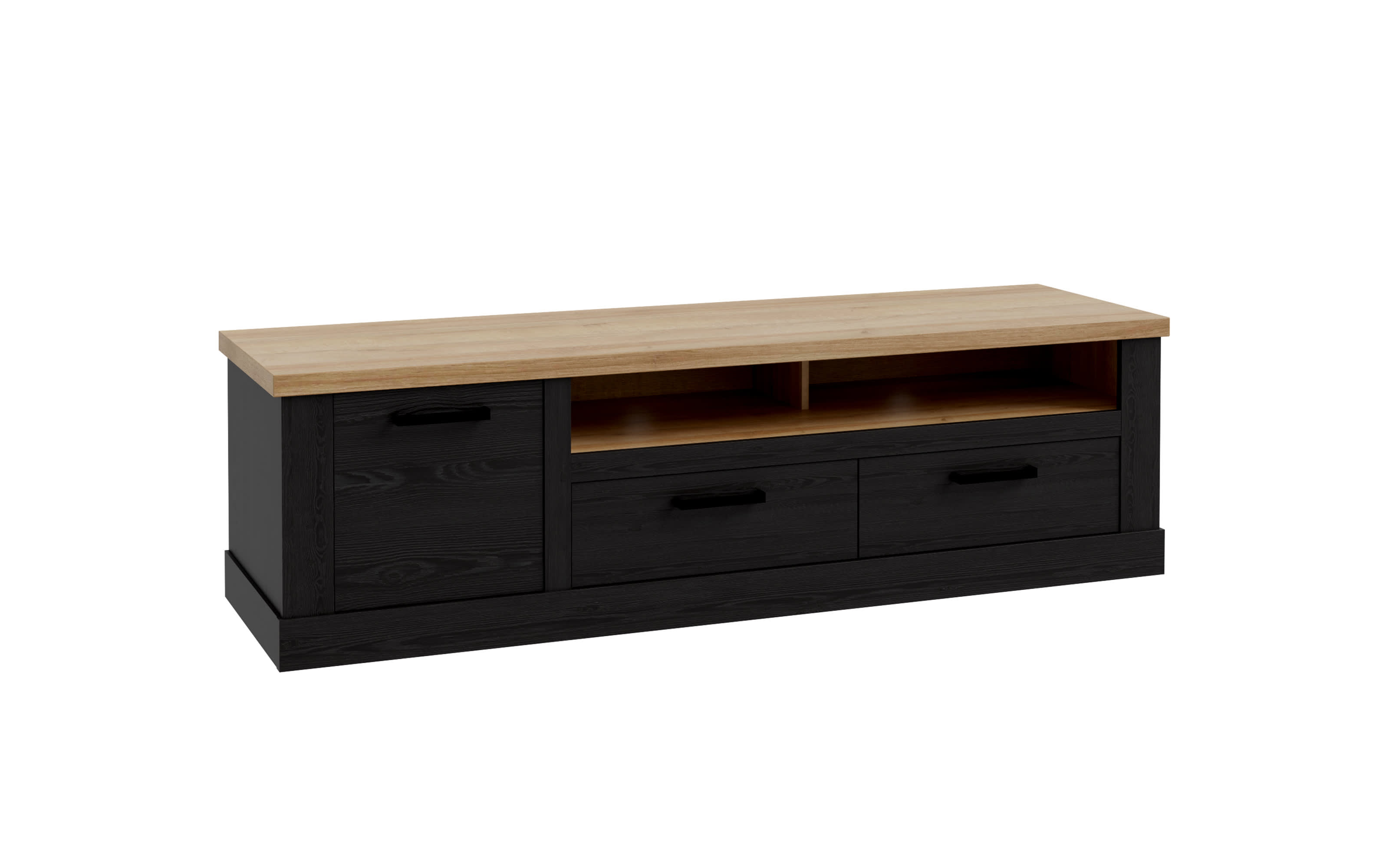 Lowboard Duro, Riviera Eiche/Cabezone Eiche-Nachbildung, 179,3 cm