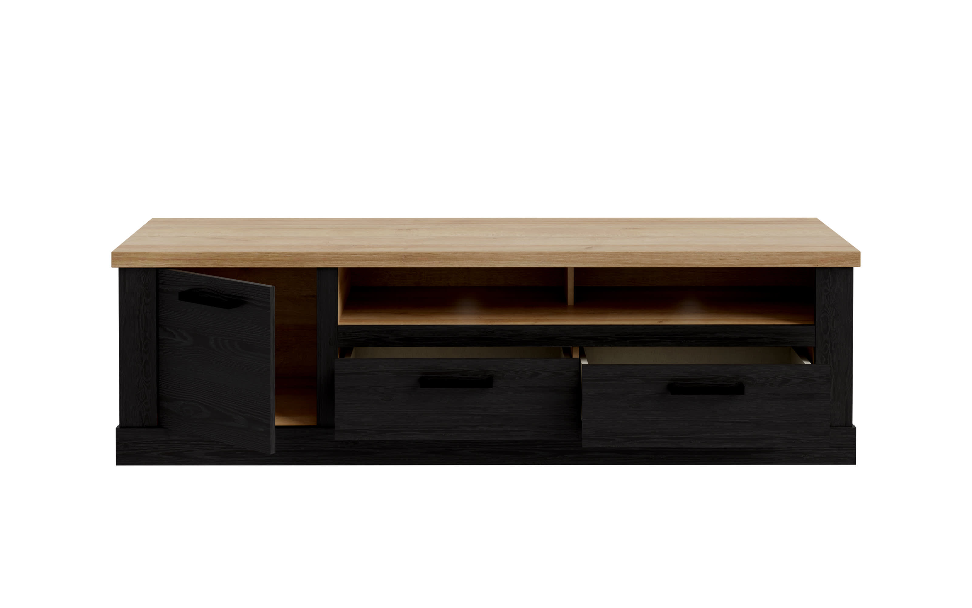 Lowboard Duro, Riviera Eiche/Cabezone Eiche-Nachbildung, 179,3 cm