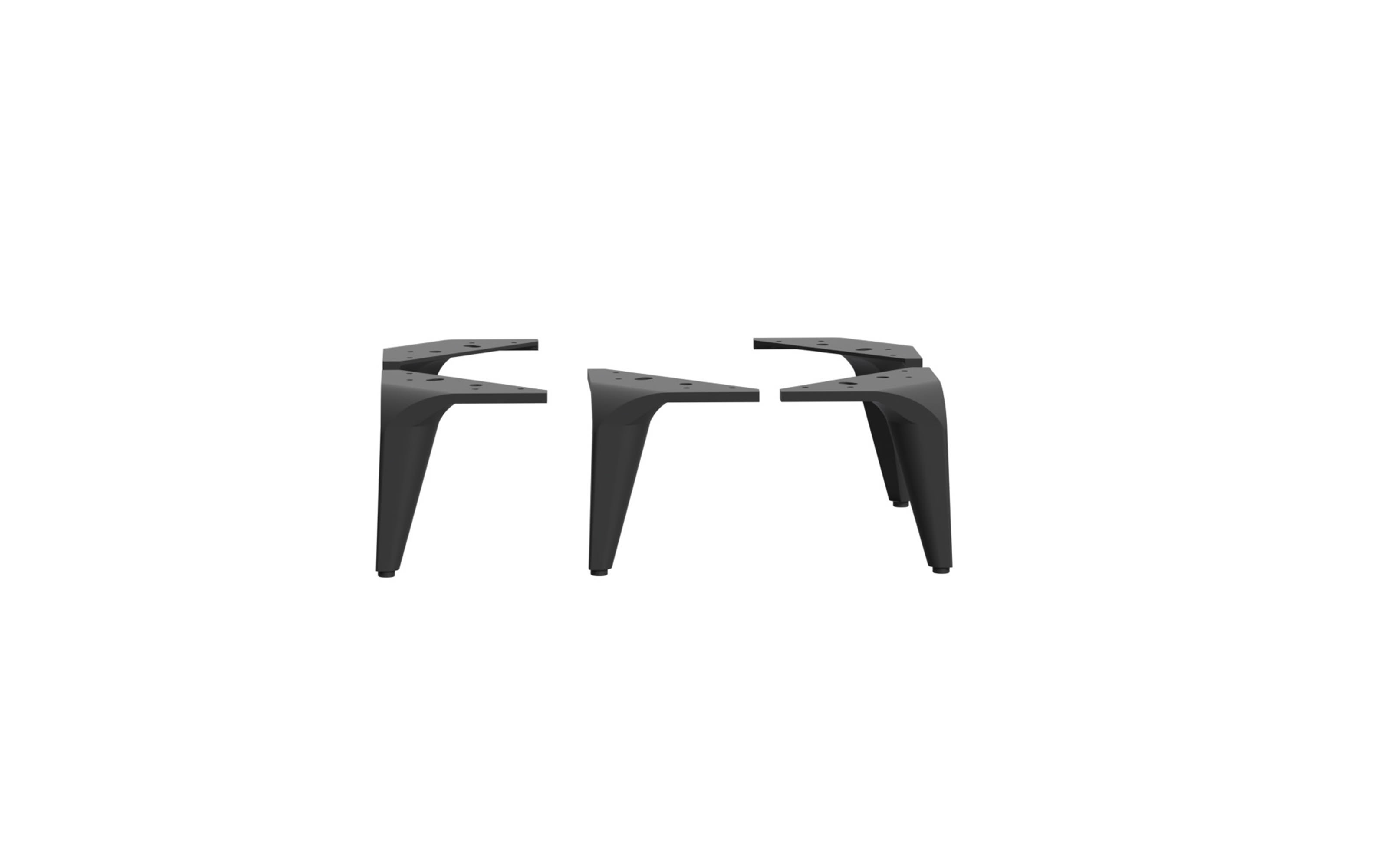 Möbelbeine Breathtaker, schwarz, 5er Set