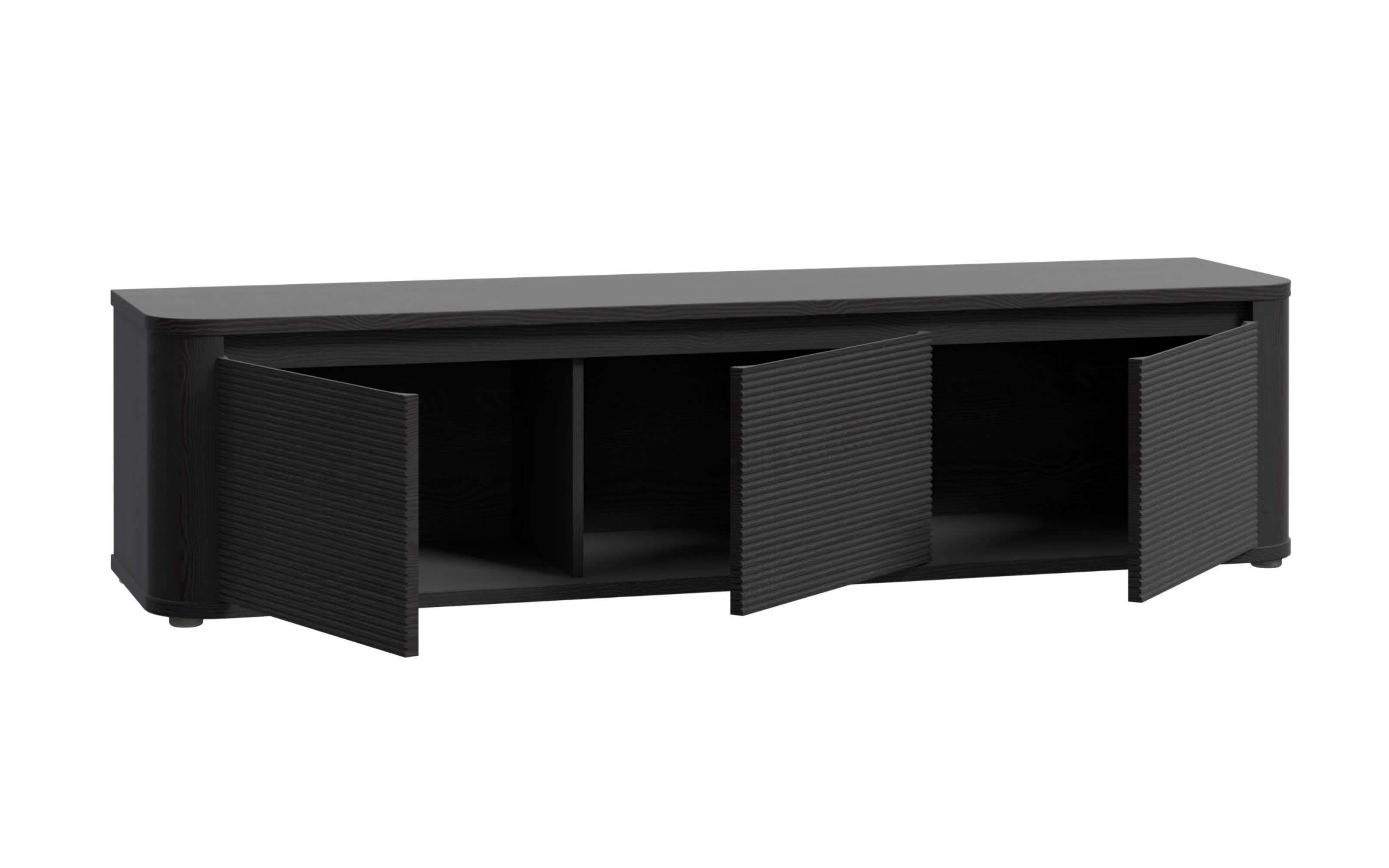 TV-Unterschrank Breathtaker, Cabezone Eiche/schwarz, 168 cm