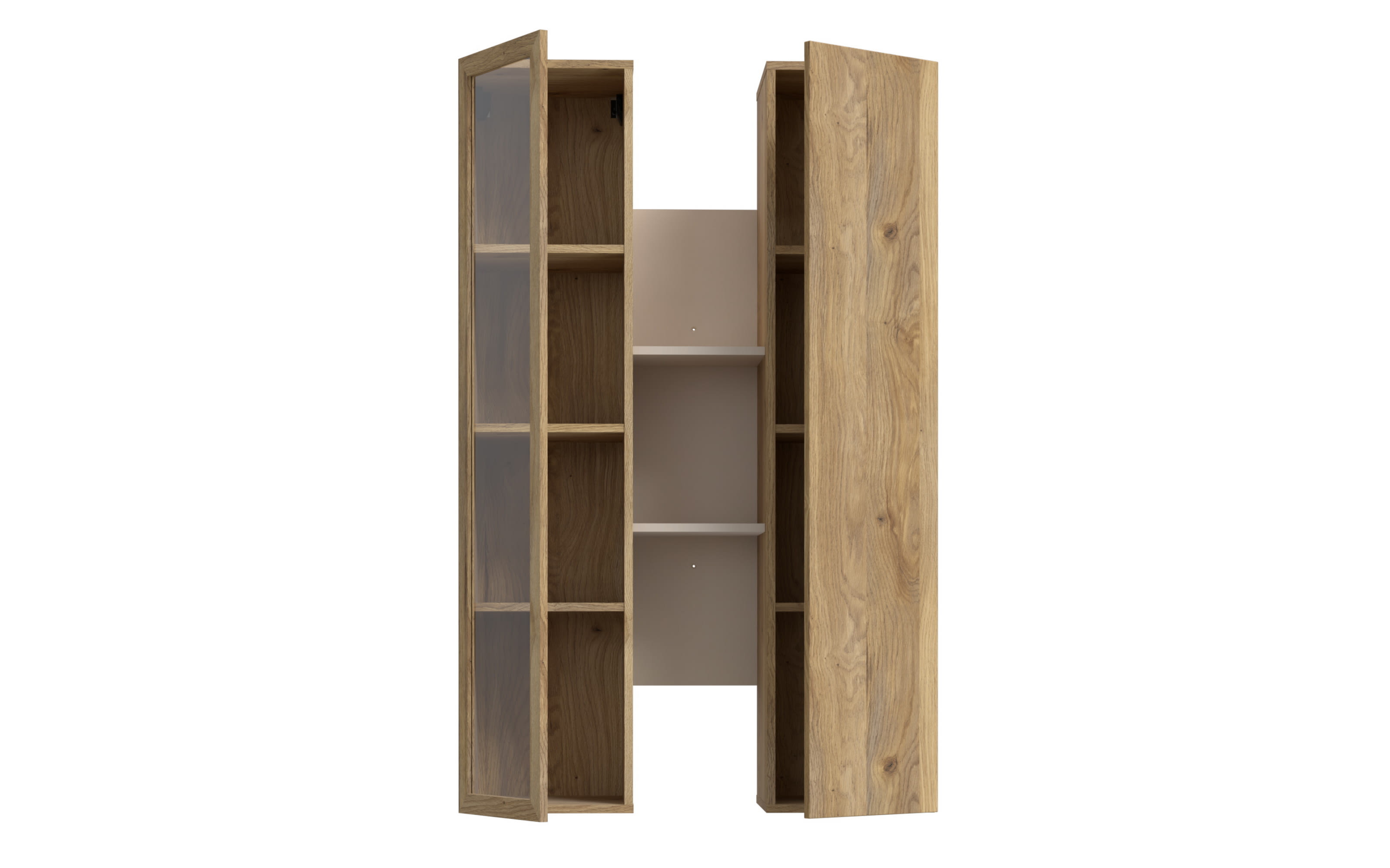 Hängevitrine Breathtaker, Mauvelle Eiche-Nachbildung/sand