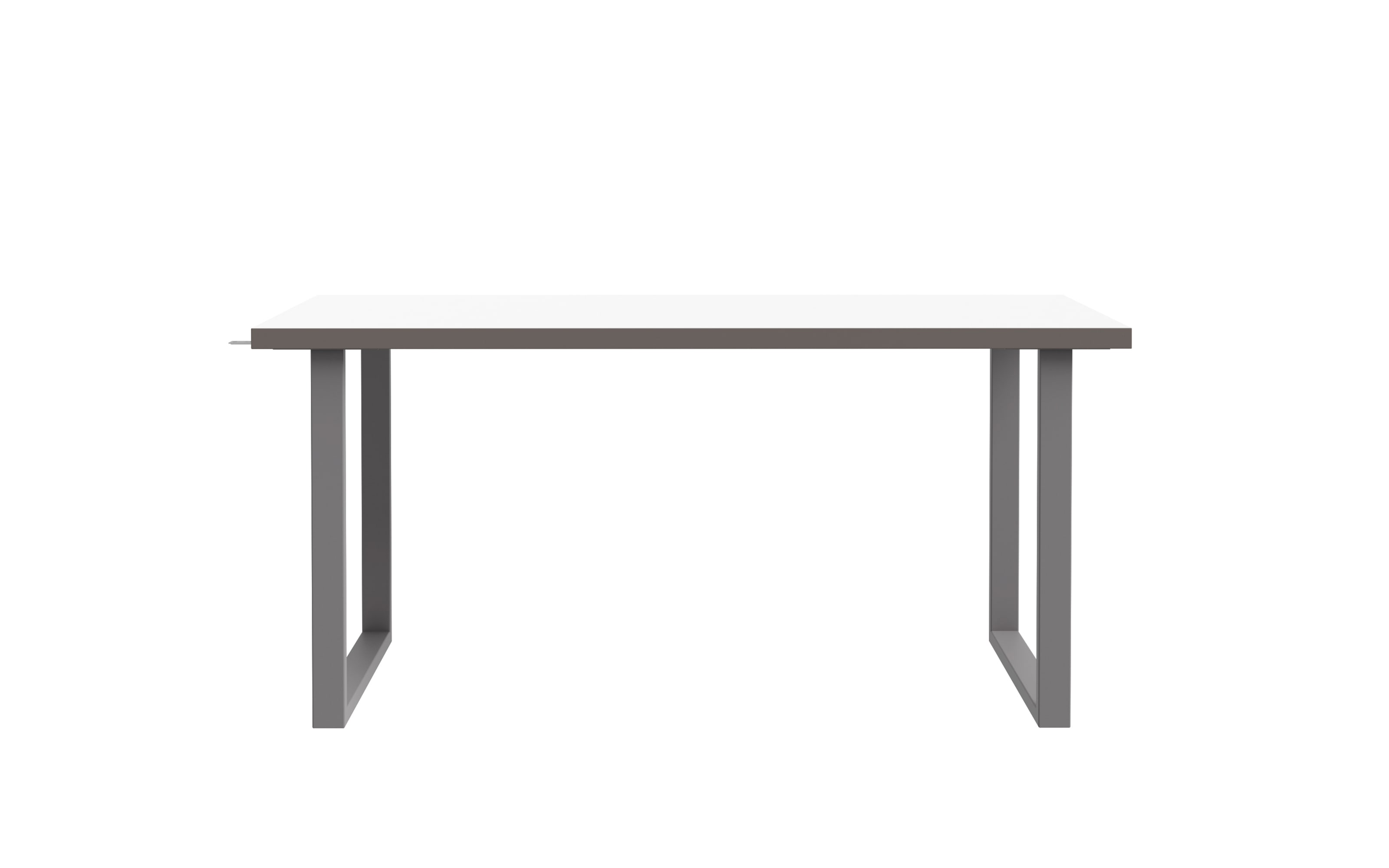 Schreibtisch Keflavik, grau/weiß, 160 cm