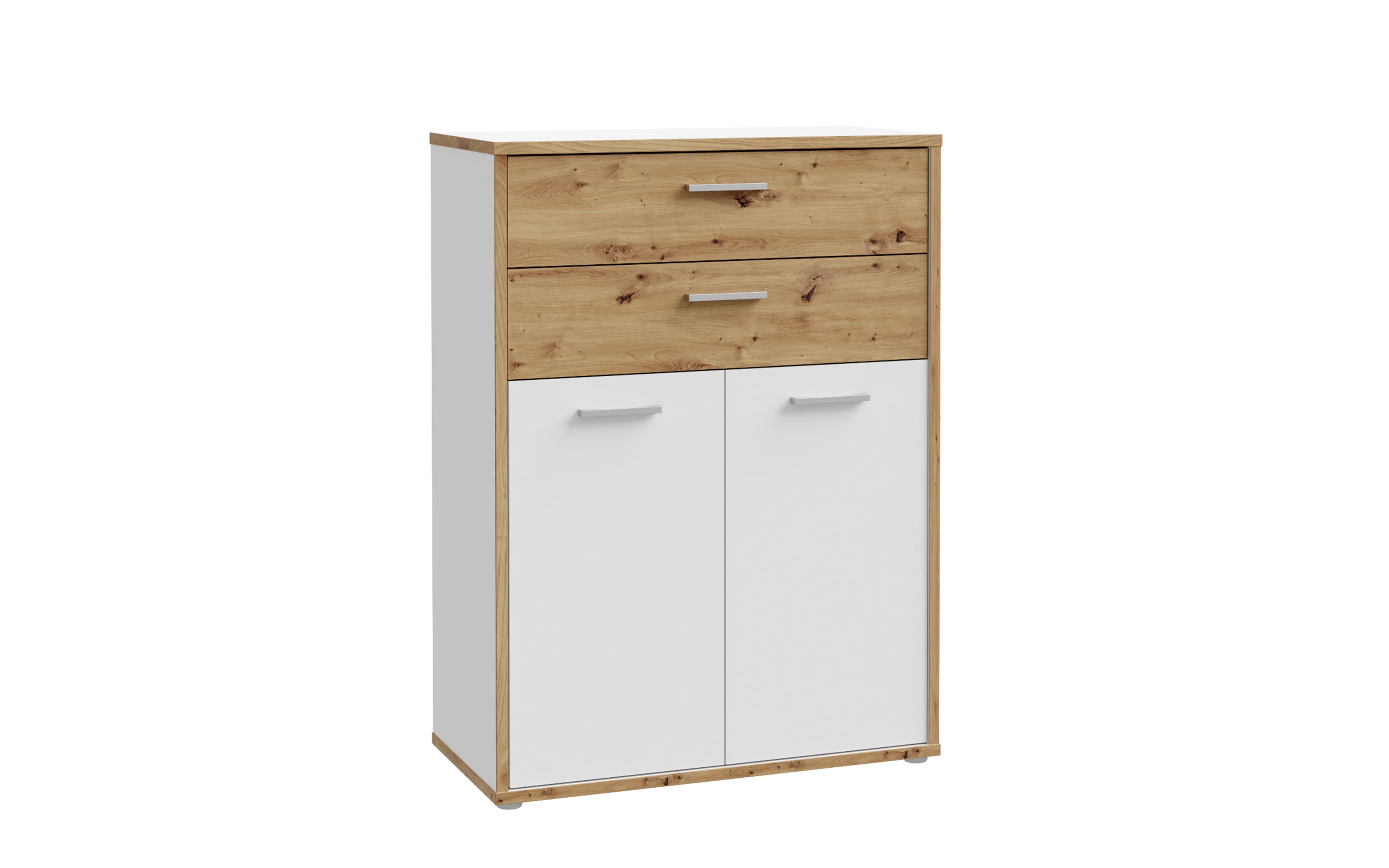 Kommode Keflavik, Artisan Eiche-Nachbildung/weiß