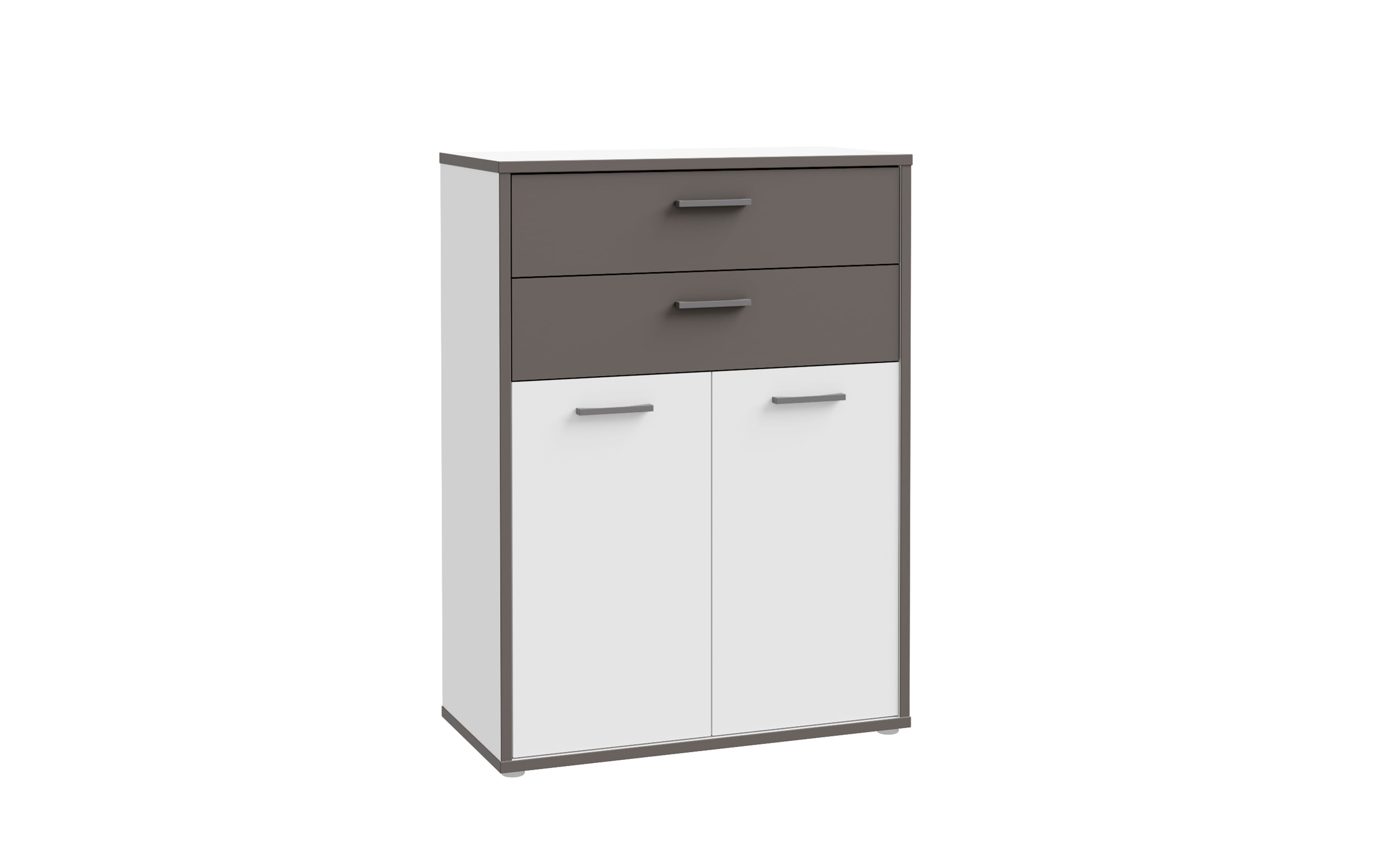 Kommode Keflavik, grau/weiß