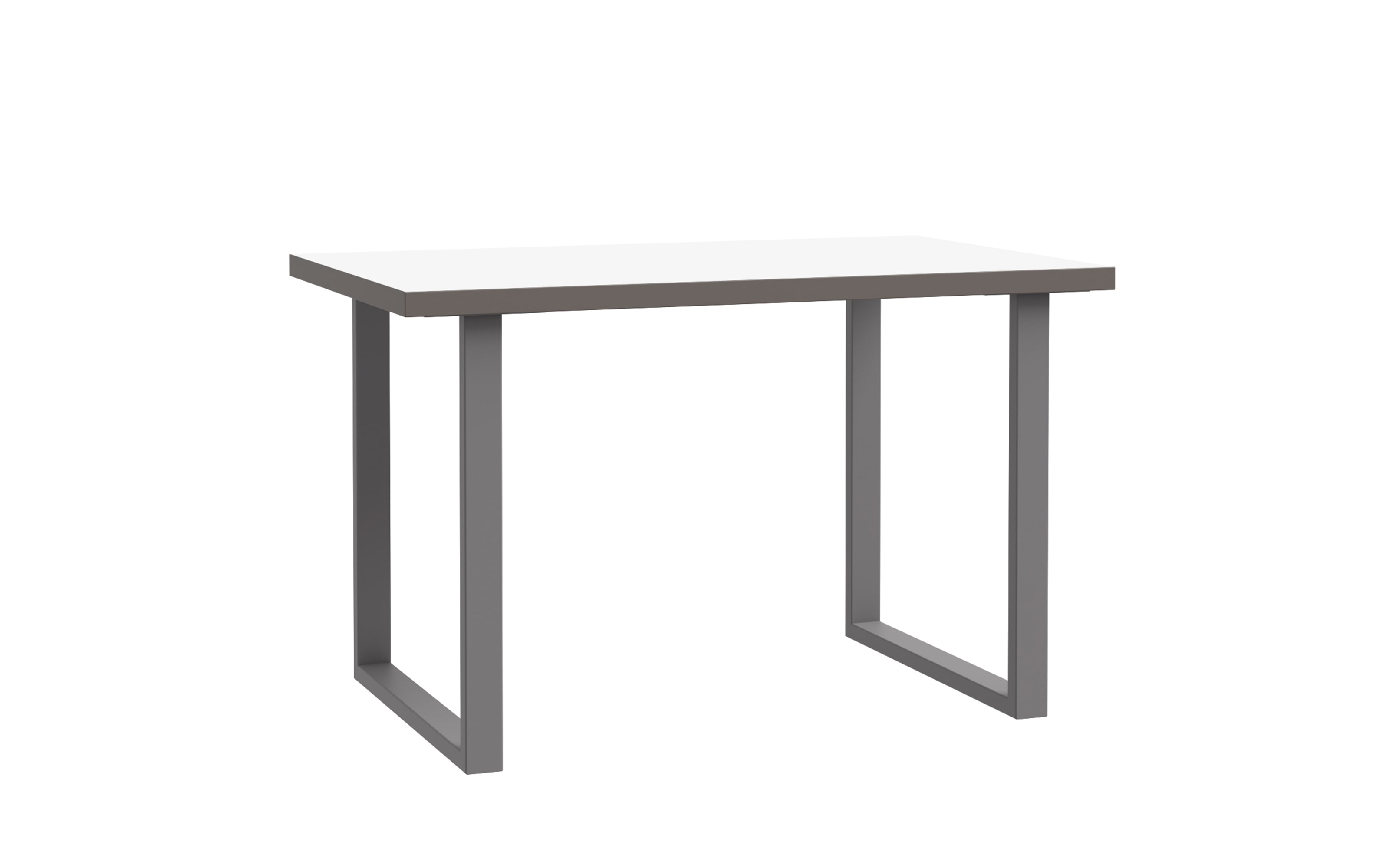 Schreibtisch Keflavik, grau/weiß, 120 cm