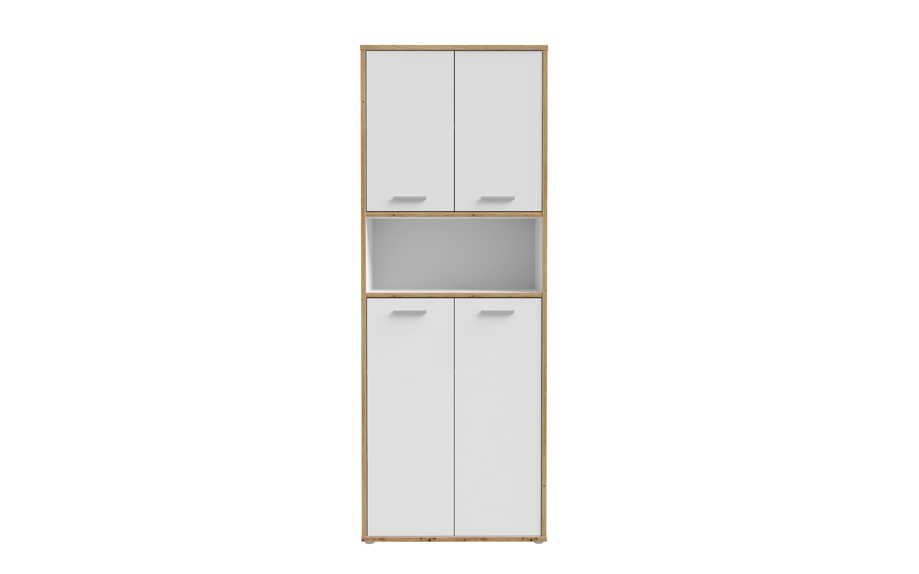 Regal Keflavik, weiß/Artisan Eiche-Nachbildung