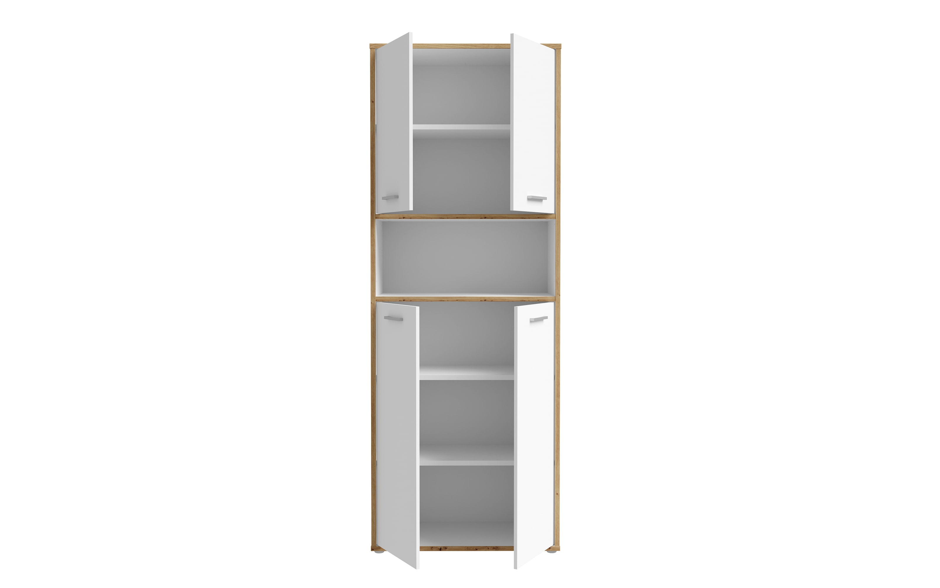 Regal Keflavik, weiß/Artisan Eiche-Nachbildung