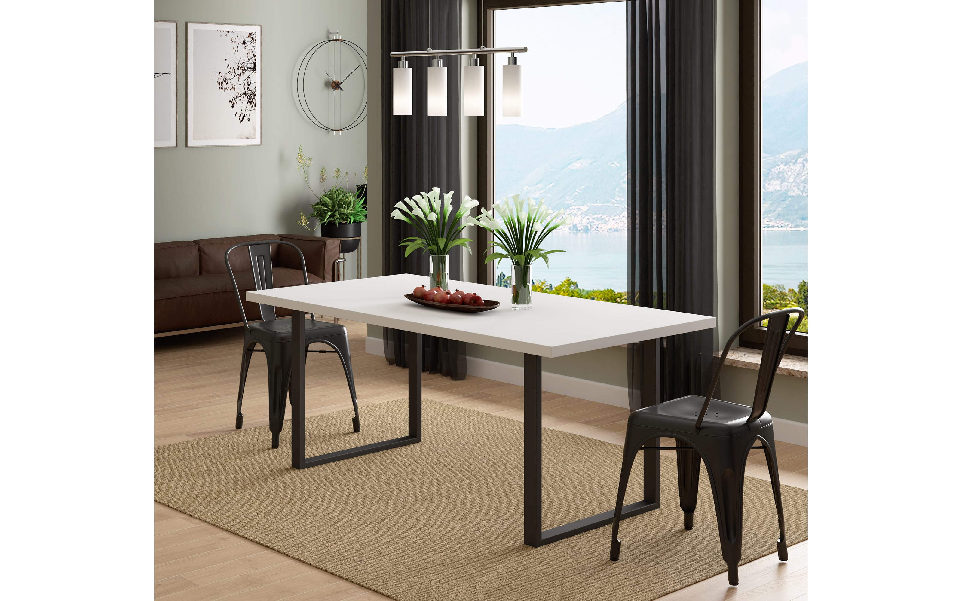 Arbeitsplatte Tables, weiß, 180 cm