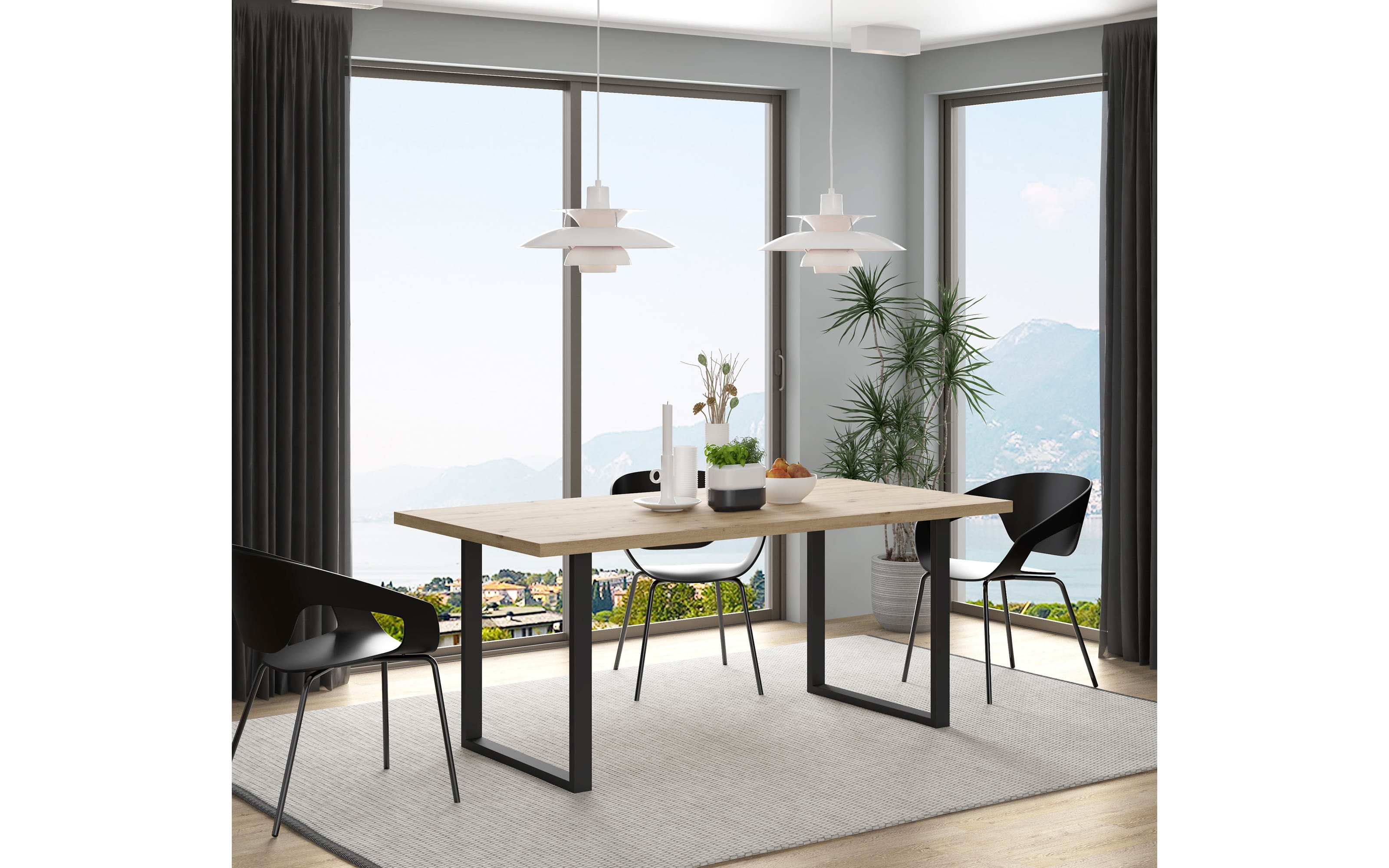 Arbeitsplatte Tables, Artisan Eiche-Nachbildung, 180 cm