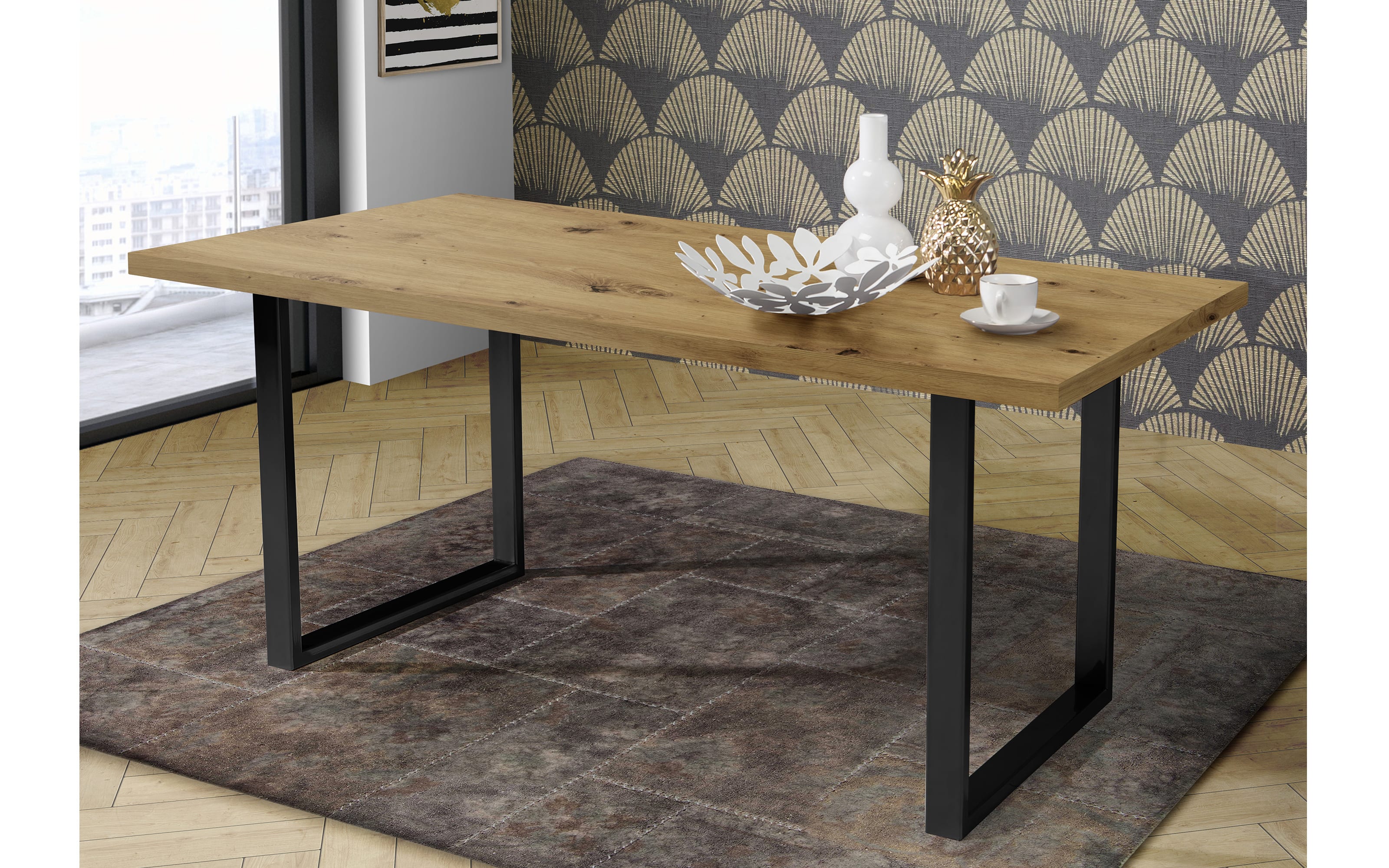 Arbeitsplatte Tables, Artisan Eiche-Nachbildung, 180 cm