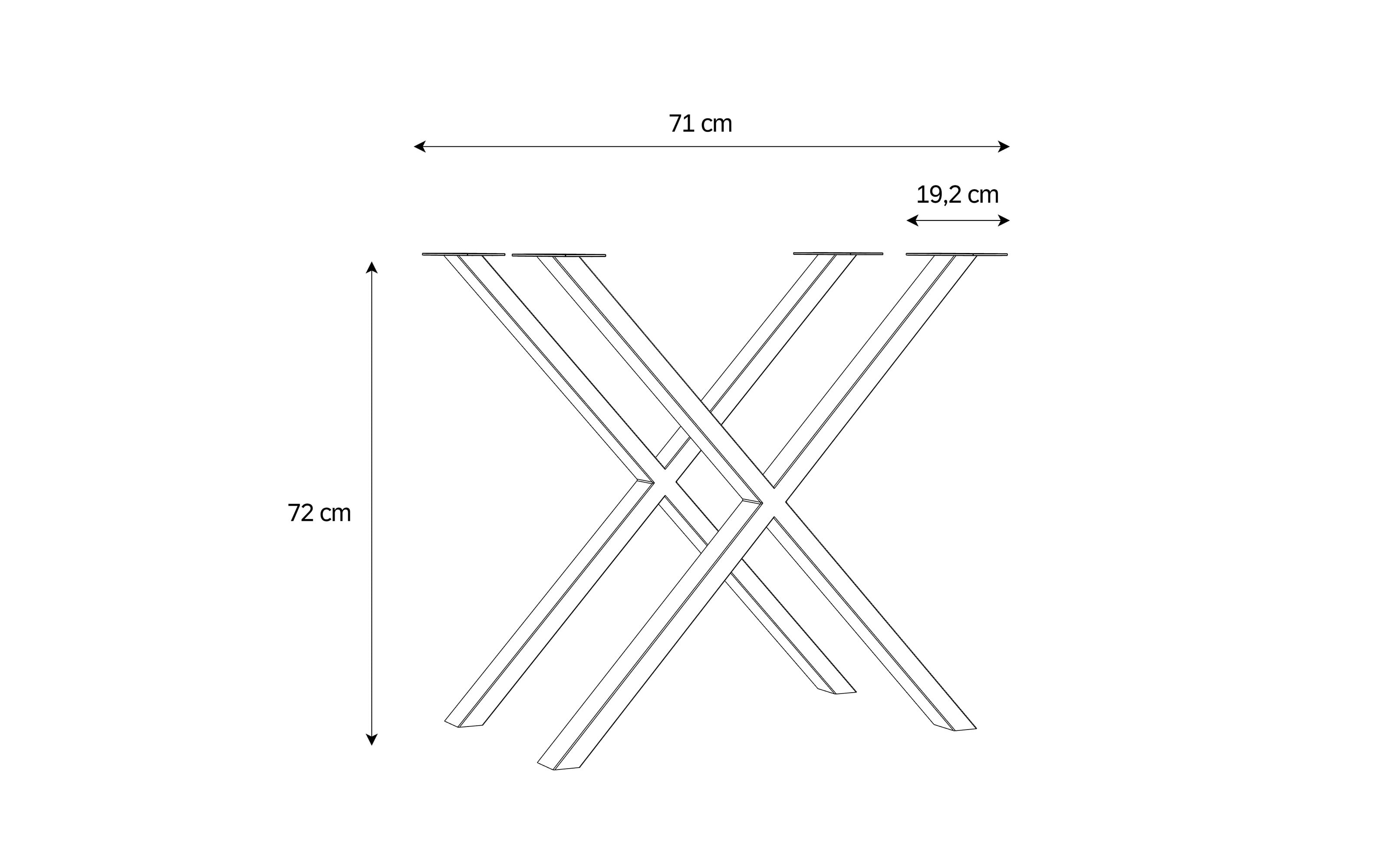Metallfüße Tables, schwarz