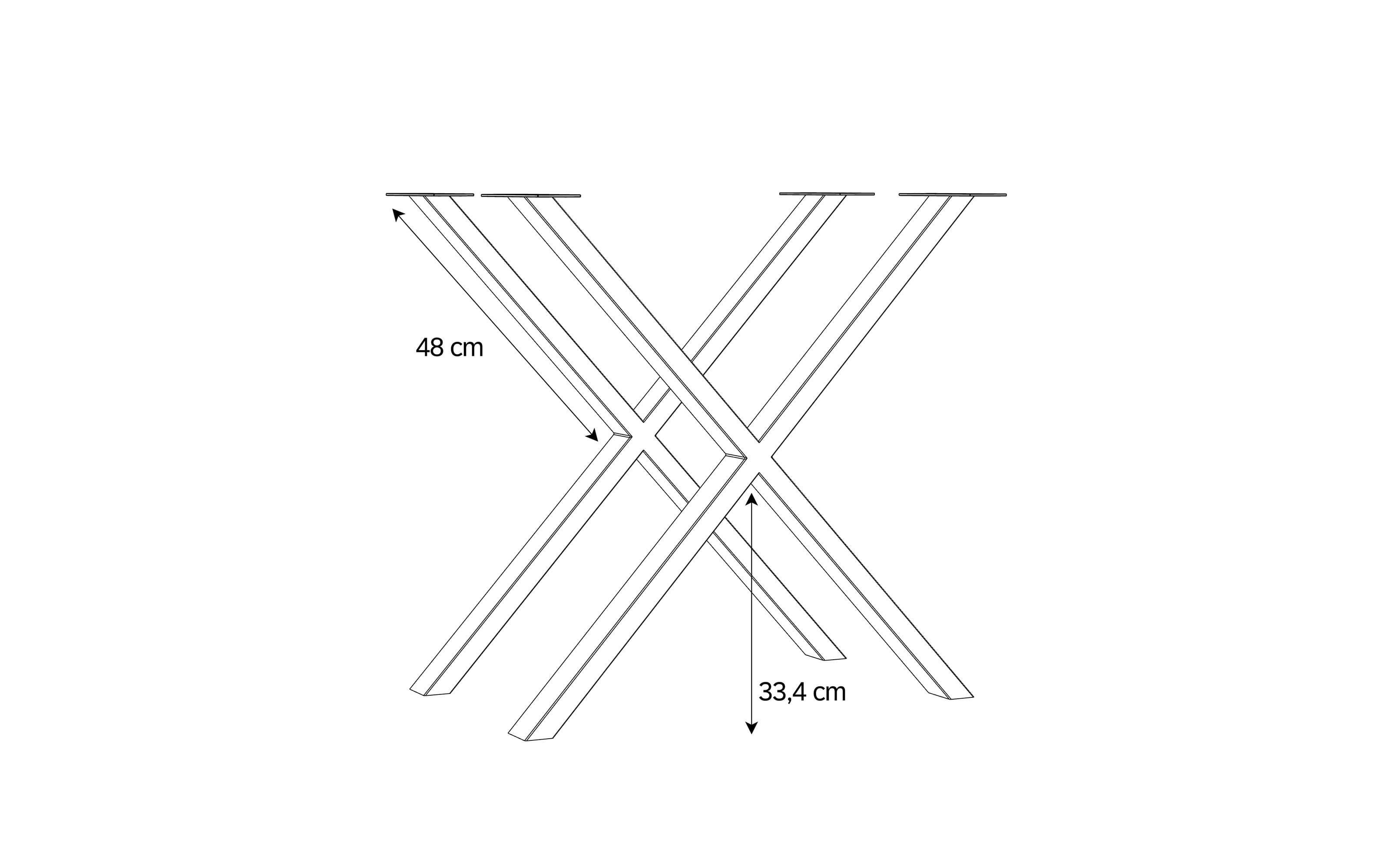 Metallfüße Tables, schwarz