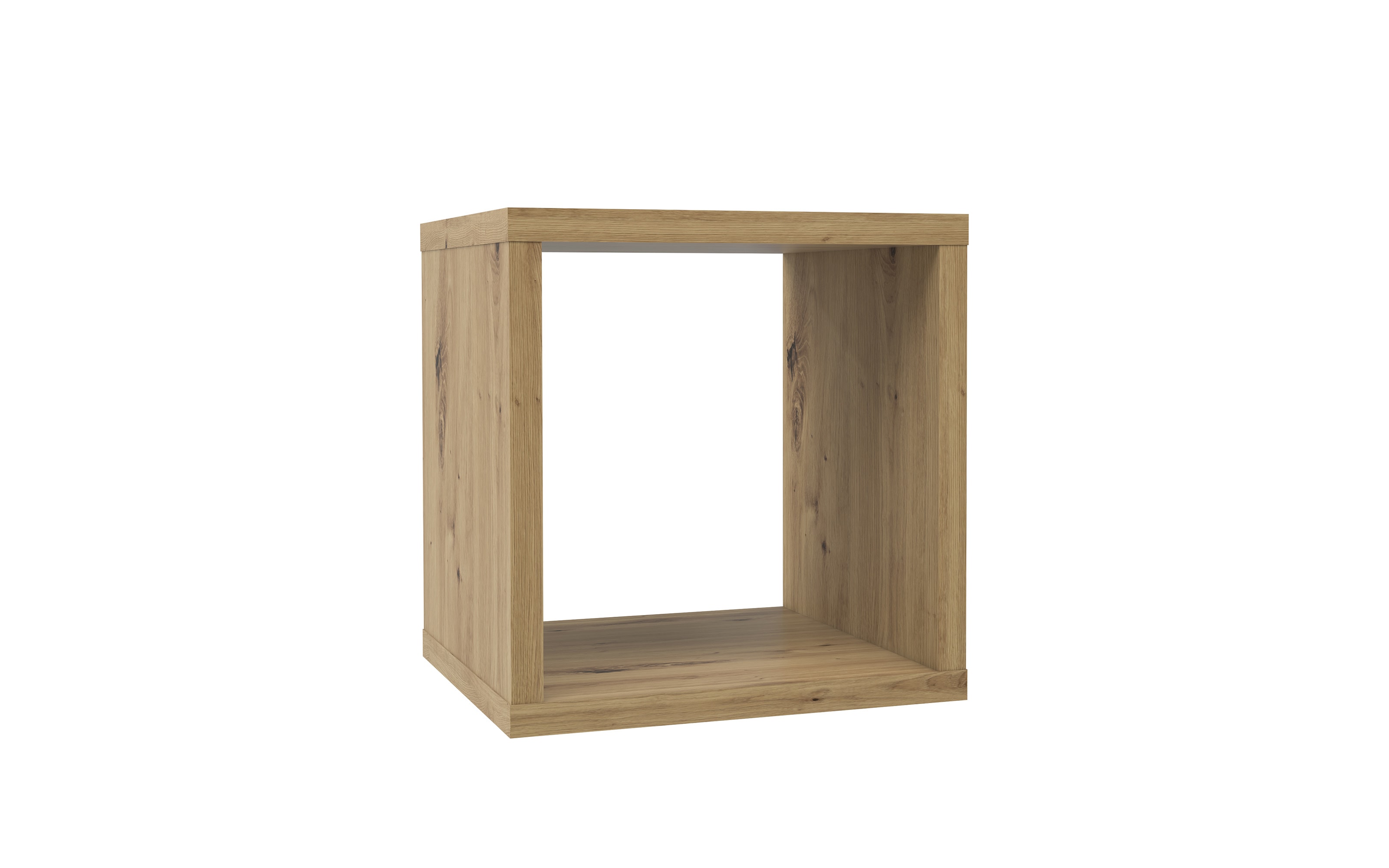 Regal Mauro, Artisan Eiche-Nachbildung, 38,2 x 38,3 cm