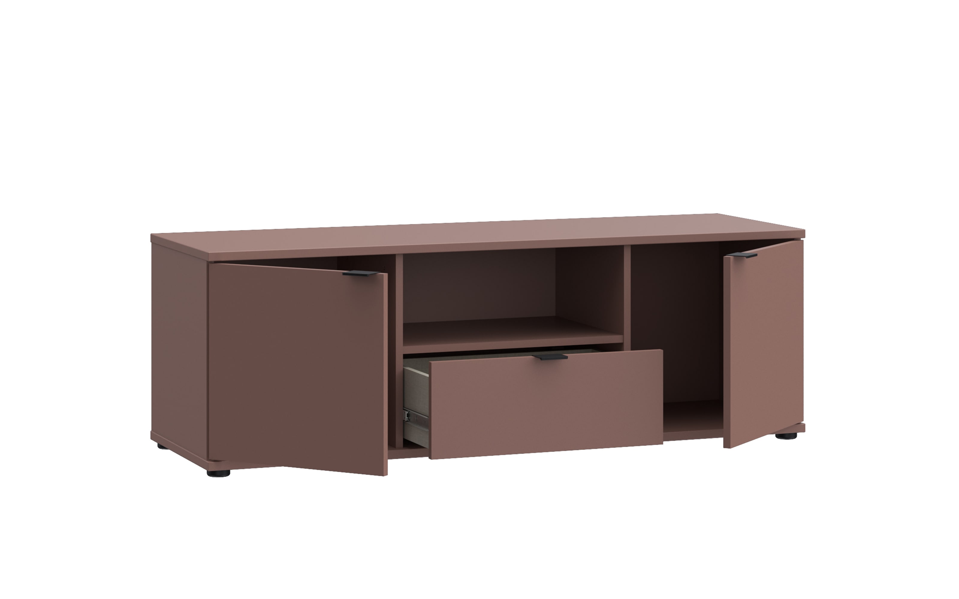 TV-Unterschrank Ganymede, terracotta, 43,9 cm