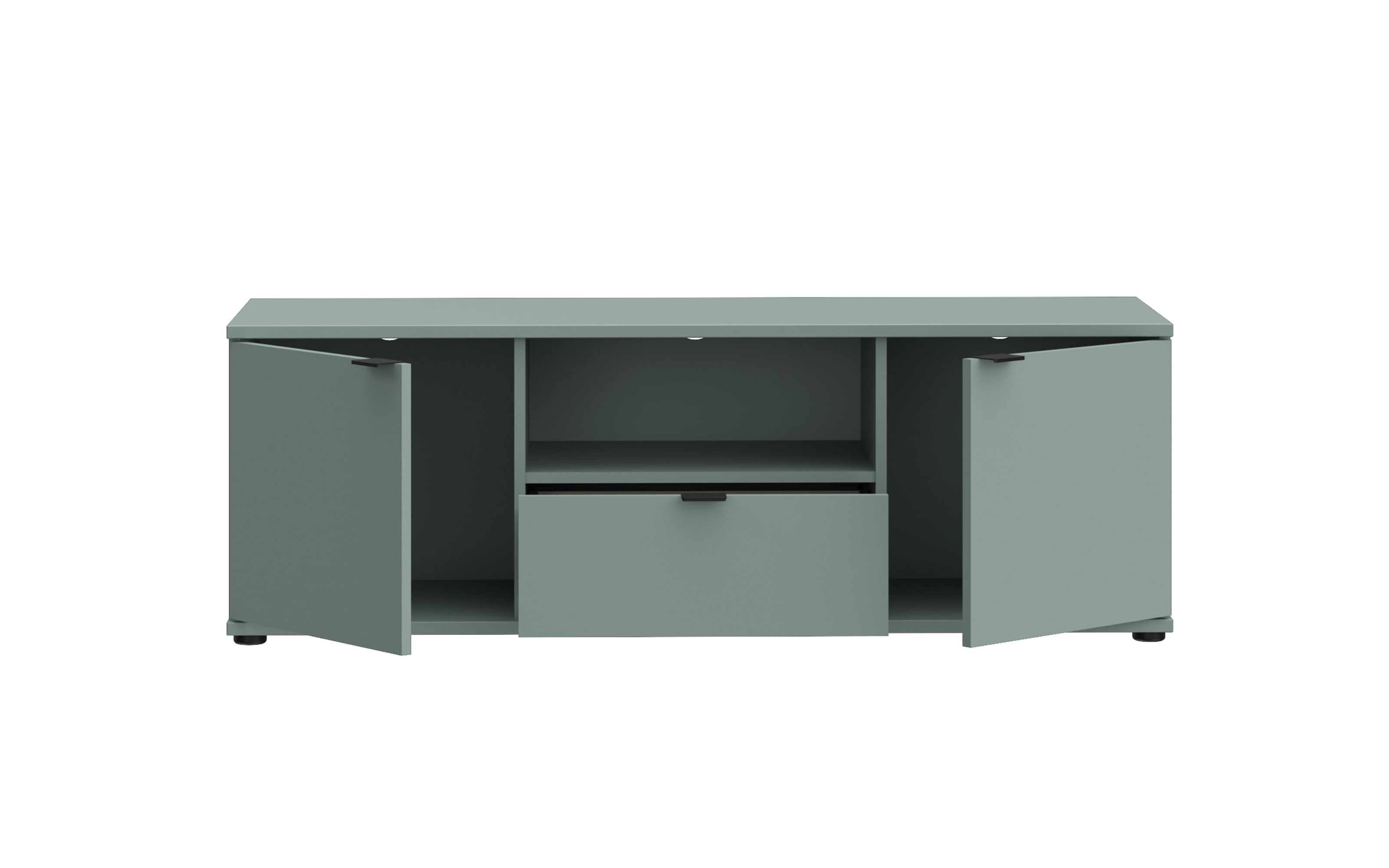 TV-Unterschrank Ganymede, salbeifarbig, 43,9 cm