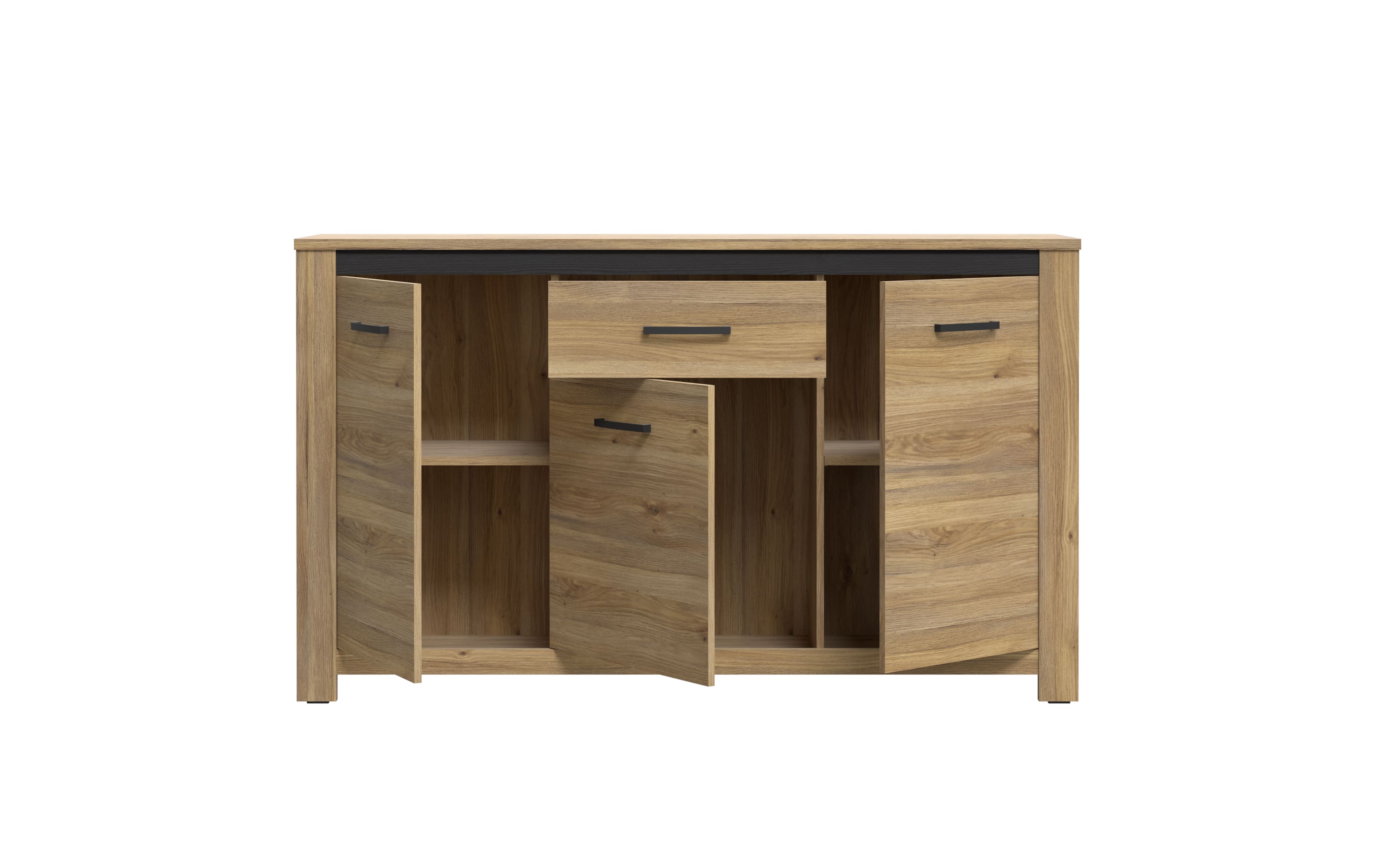 Kommode San Cayetano, Mauvella Eiche-Nachbildung, 161,4 cm