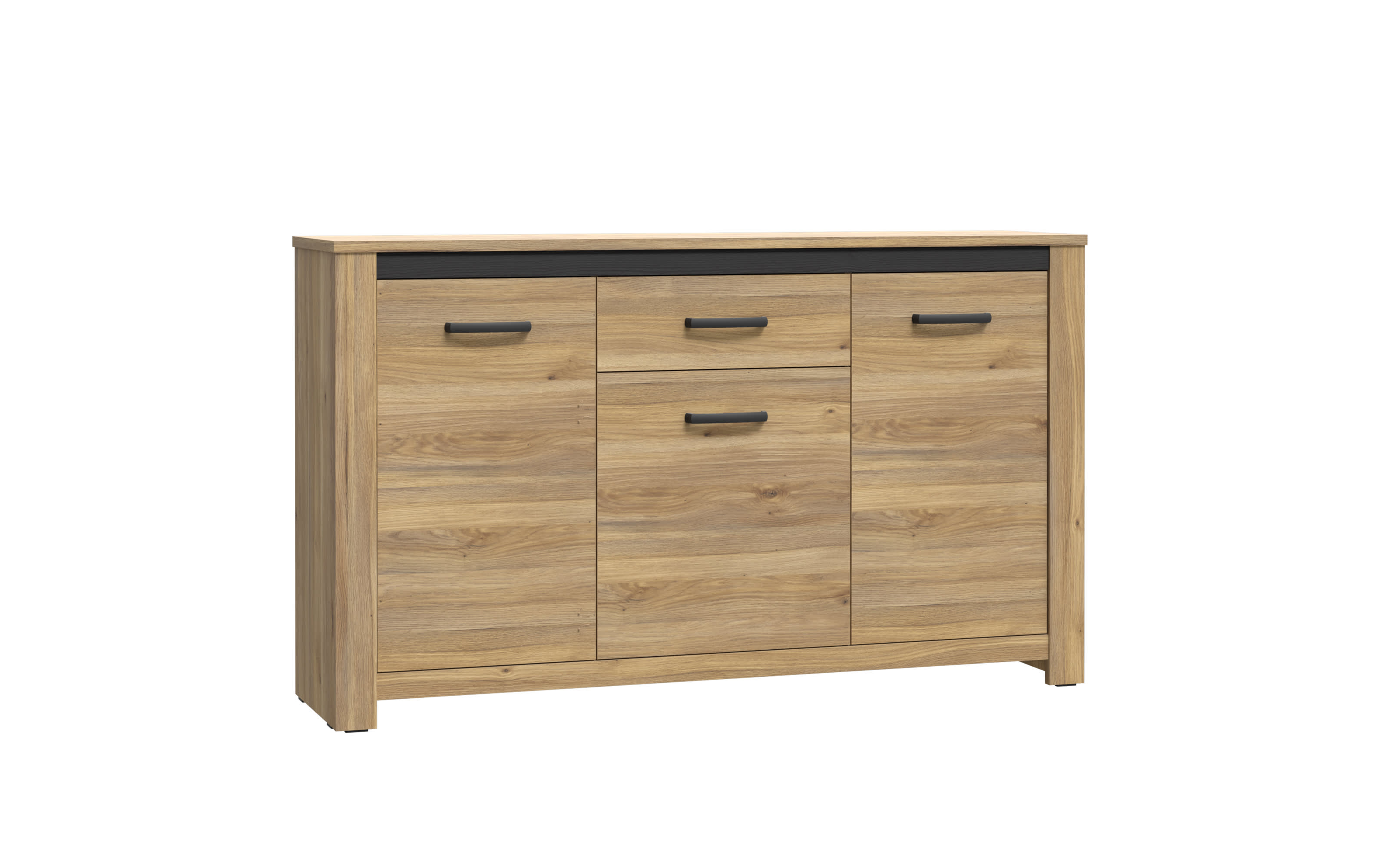 Kommode San Cayetano, Mauvella Eiche-Nachbildung, 161,4 cm