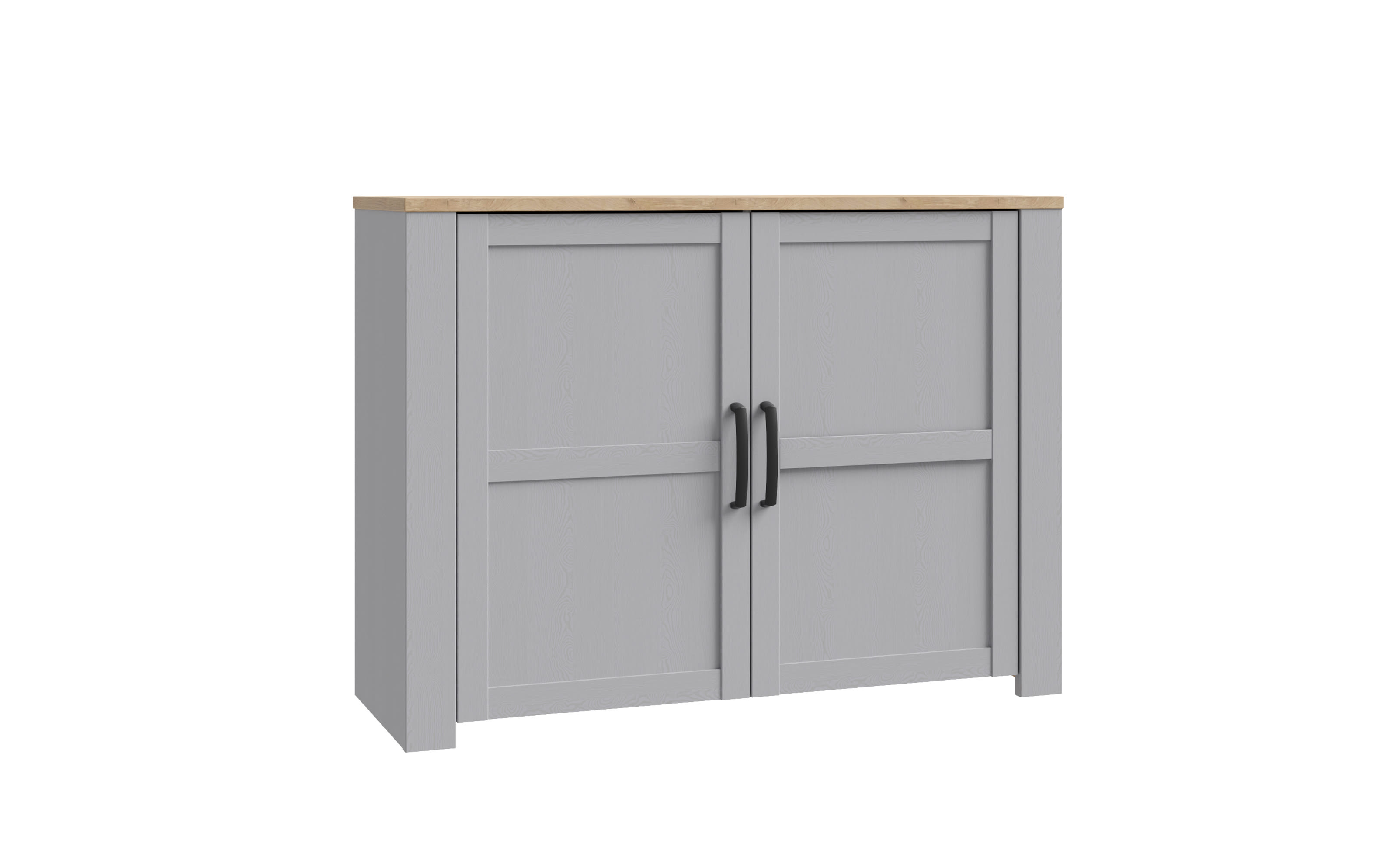 Sideboard Bohol, Riviera Eiche-Nachbildung/grau, 116,4 cm