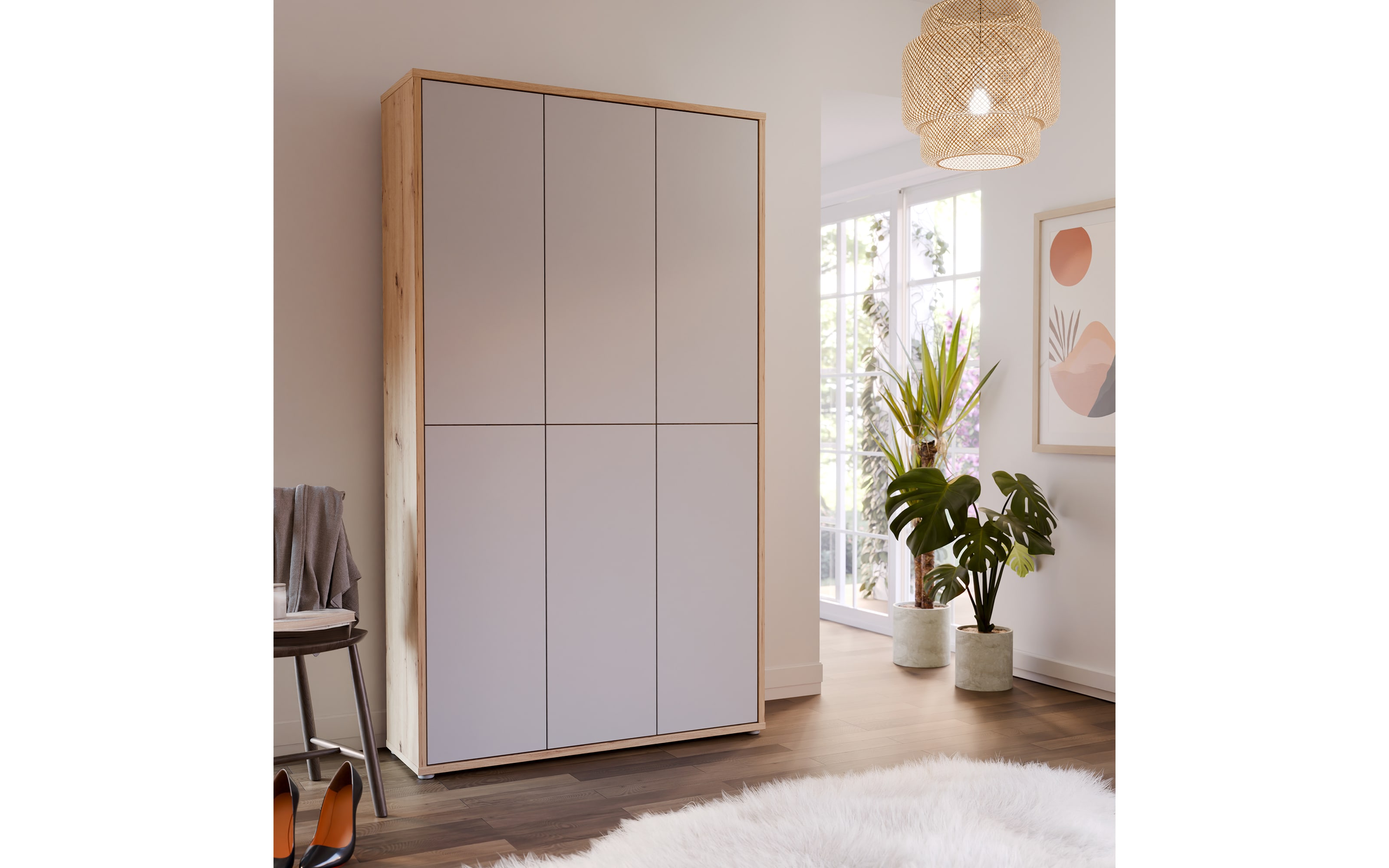Schuhschrank Alice Springs, Artisan Eiche-Nachbildung/grau, inkl. Push-to-Open Funktion