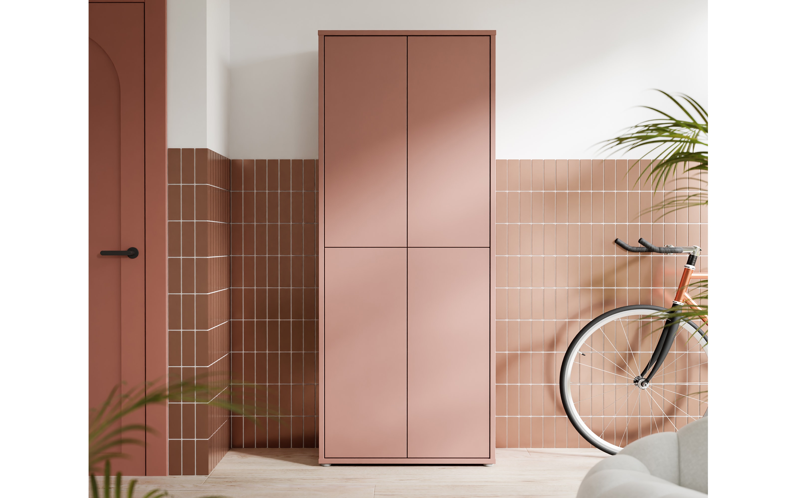 Schuhschrank Alice Springs, terracotta, inkl. Push-to-Open Funktion