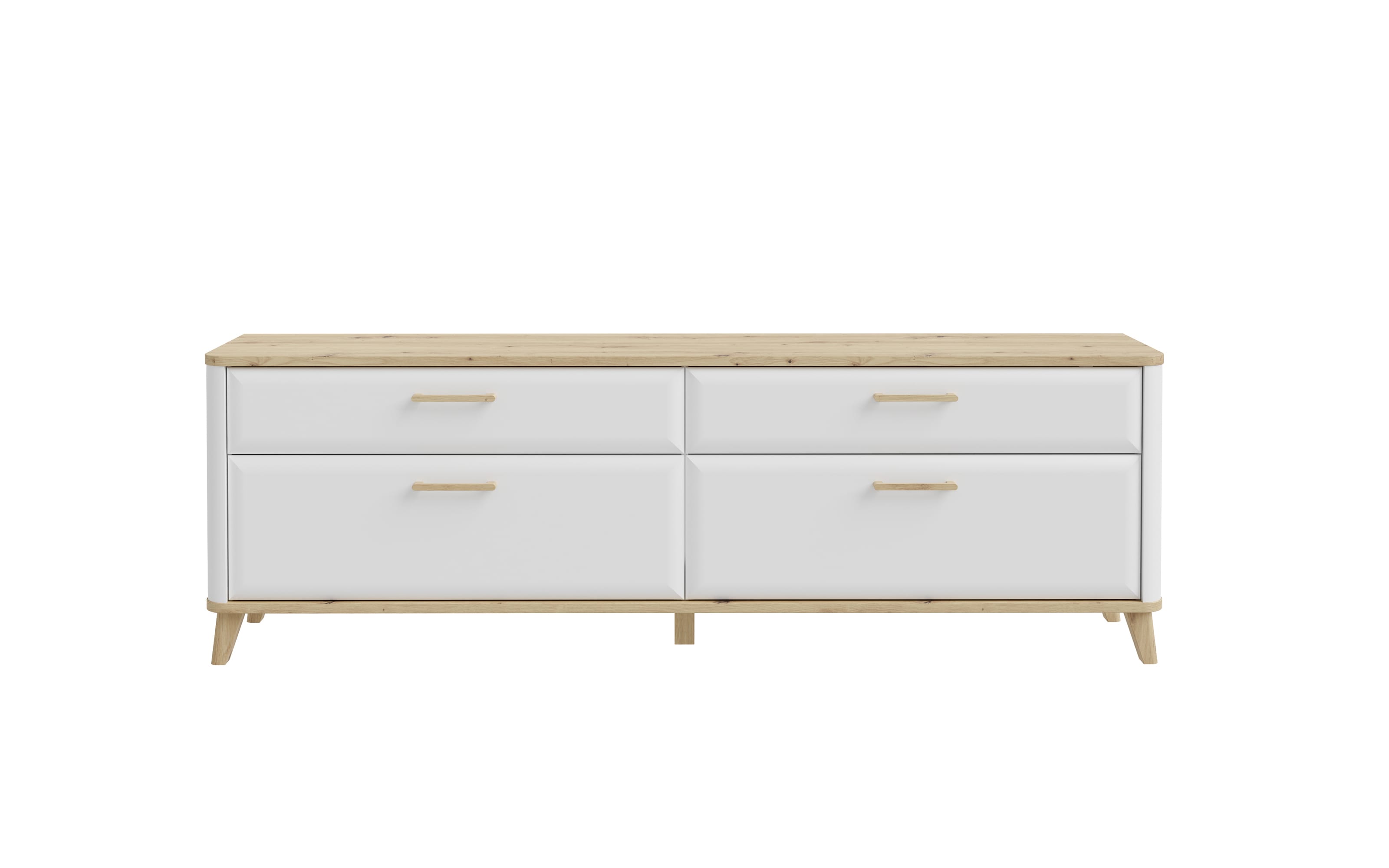 TV-Unterschrank Wardiol, Artisan Eiche-Nachbildung/weiß, 209,7 cm