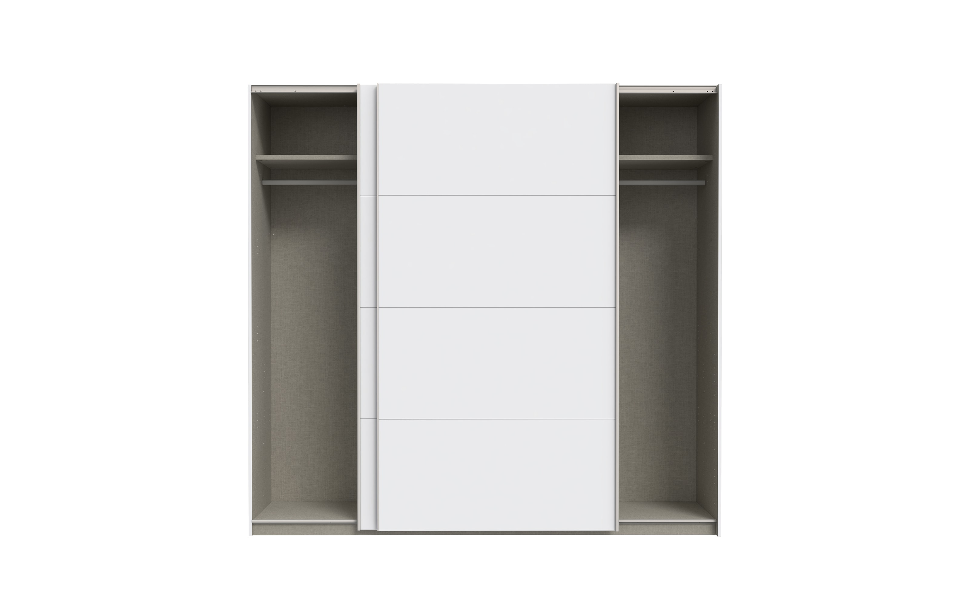 Kleiderschrank Schach & Matt 2, weiß, 220,1 cm